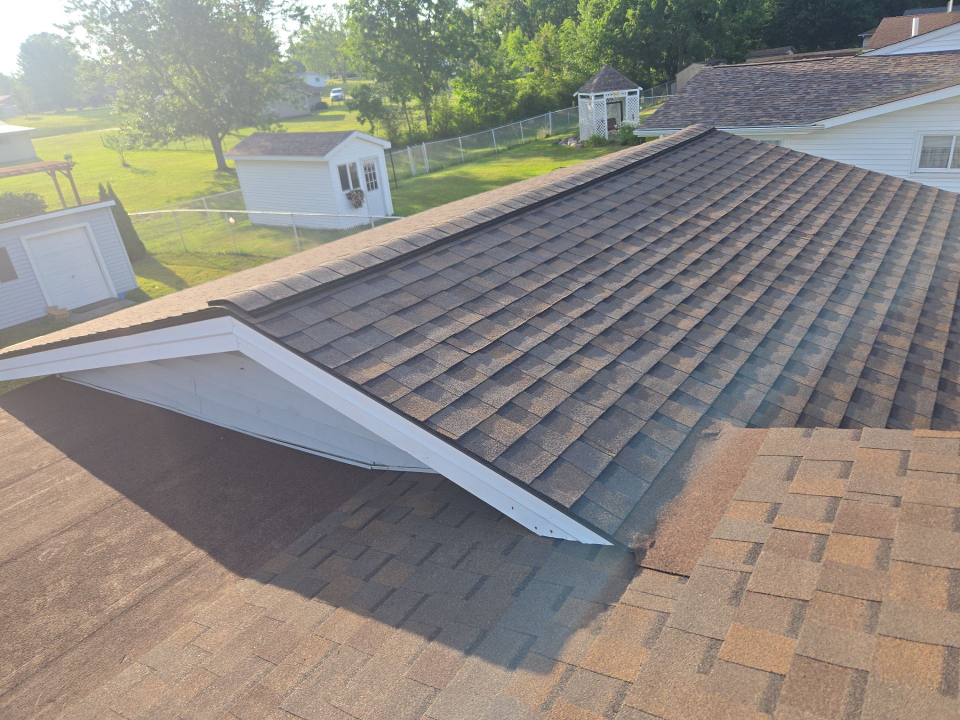 Richard S: Residential Roof Replacement and White Vinyl Siding Installation in Streetsboro by Eagle Eye Roofing