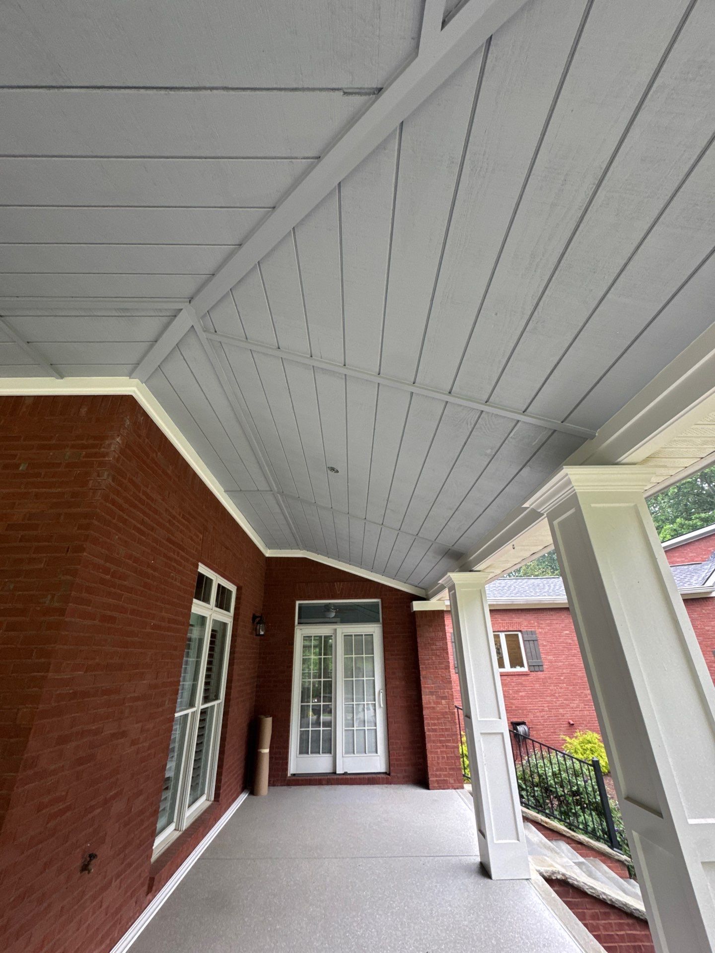 Custom Tongue-and-Groove Porch Ceiling Renovation in Marietta by Swift Home Renovations