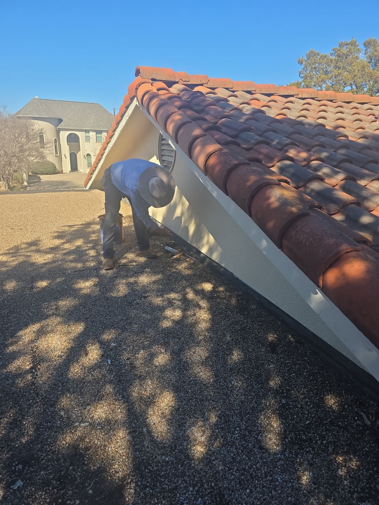Specializing in tile roof repairs by REPS Austin Area Roofer