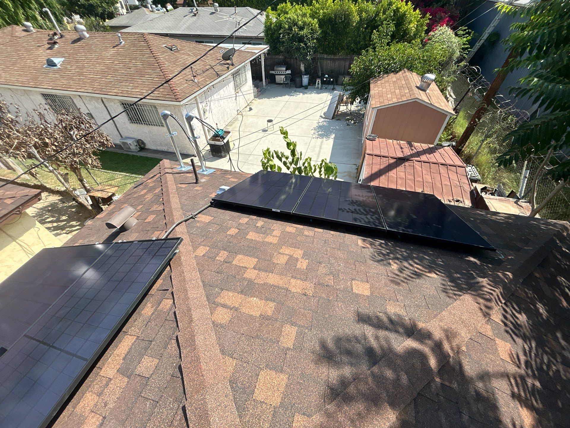 Eight Black Panels Solar Installation in Los Angeles by AWS Solar