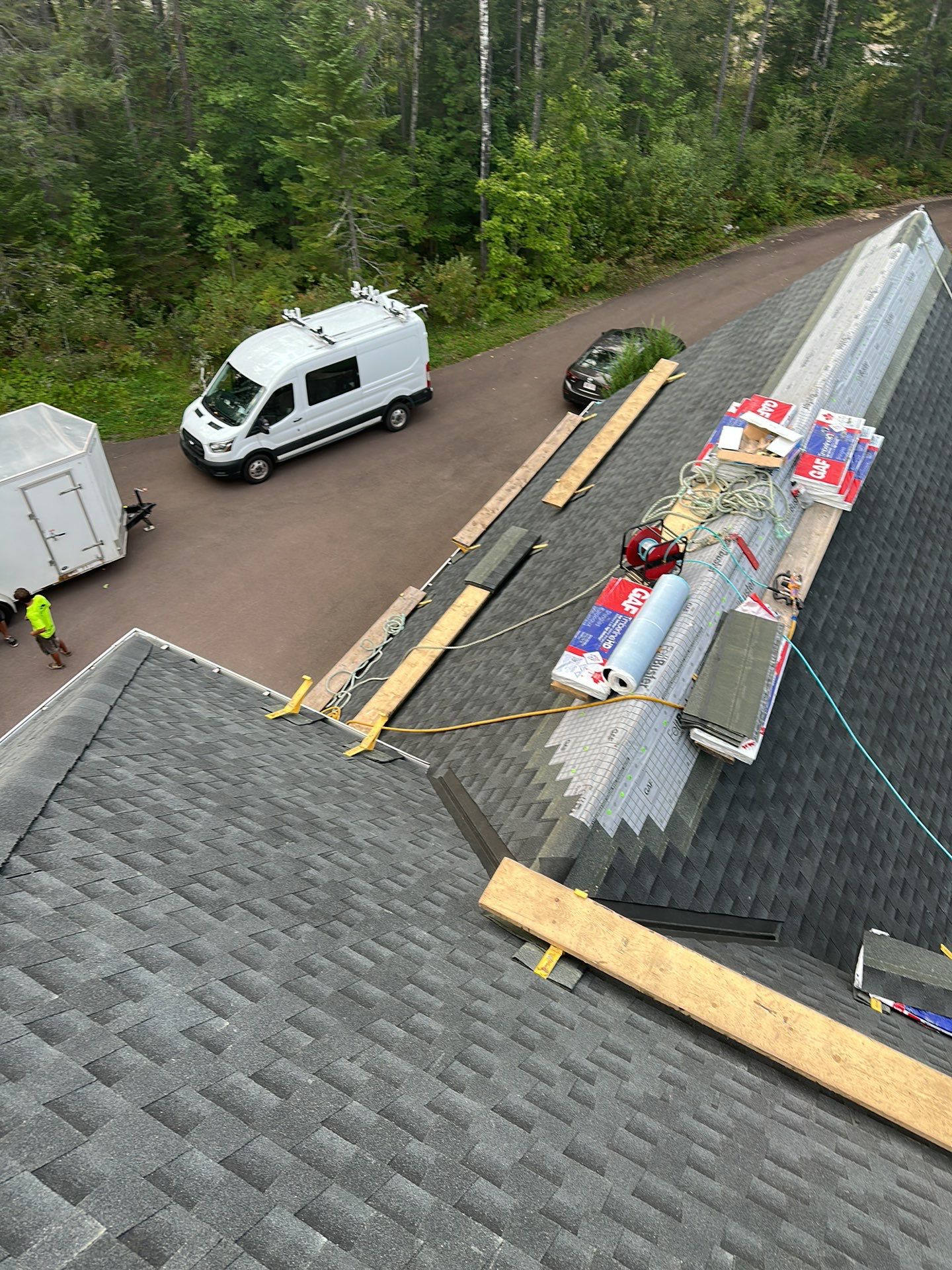 Residential Roofing Installation using Asphalt GAF HDZ by Artisan Roofing & Home Improvements Inc.