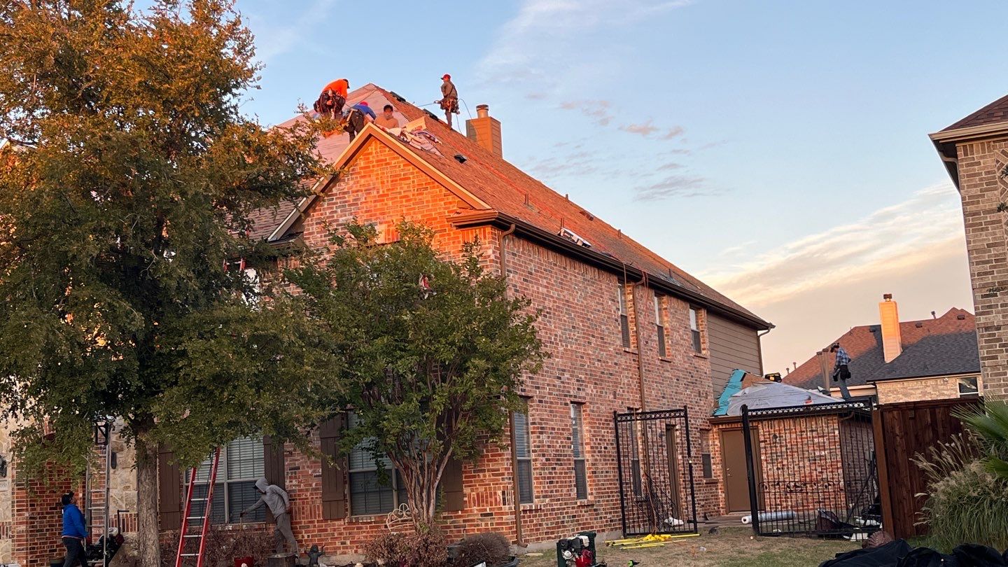 Storm Roof Damage Replacement in Frisco by First United Roofing & Construction