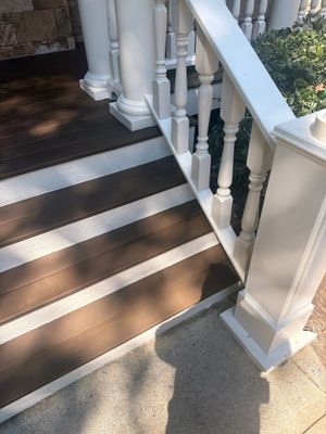Alpharetta, GA Front Porch Replacement using Cedar Decking