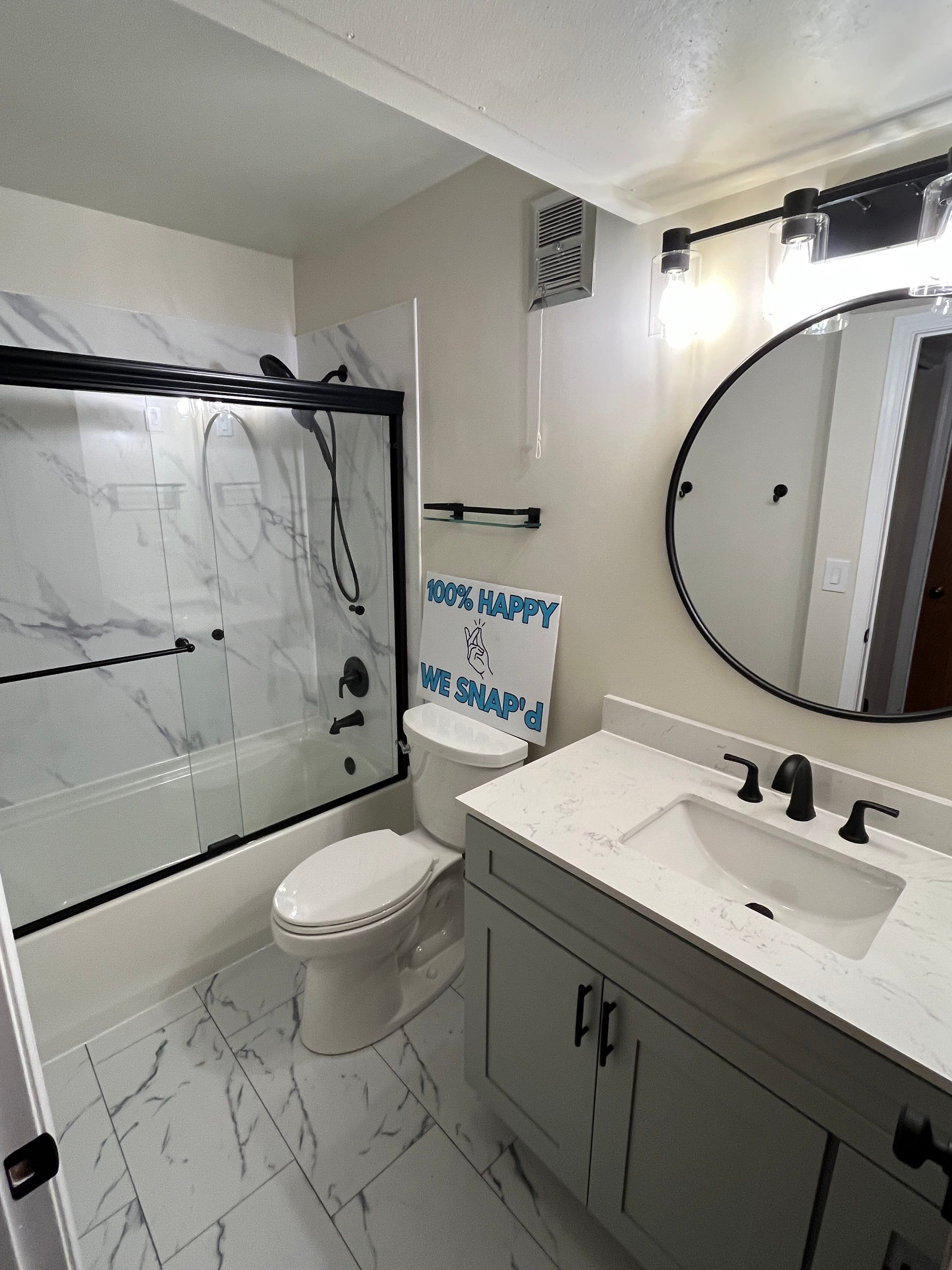 Acrylic Shower Install in Aurora by Snap Home Solutions