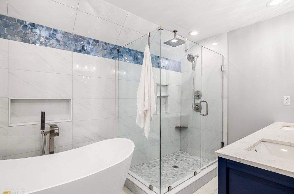 Cool Vibe Master Bath by Footprints Bath and Tile of East Atlanta