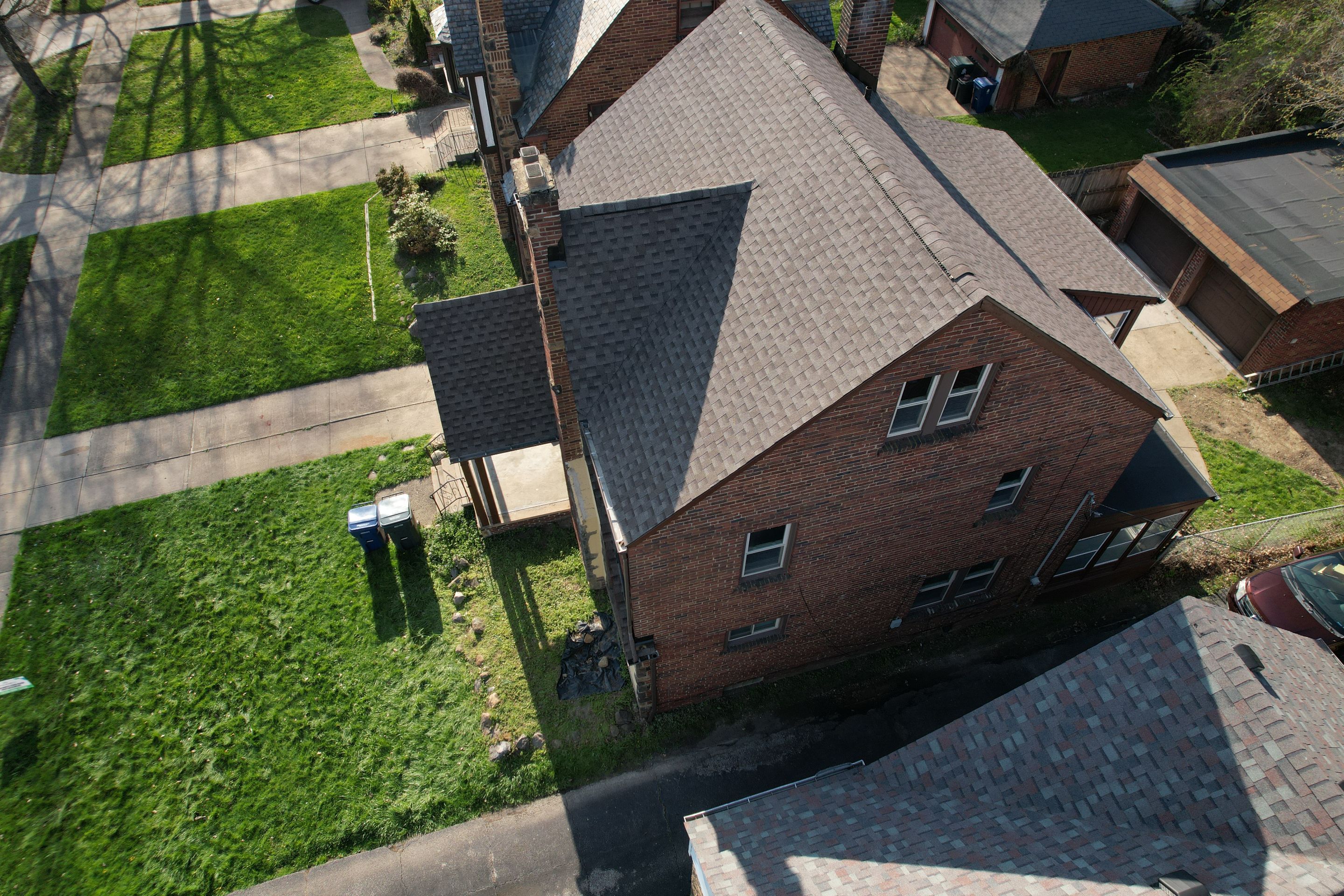Cleveland Heights Residential Roof Replacement using GAF Timberline HDZ Mission Brown by Atlas Roofing & Restoration