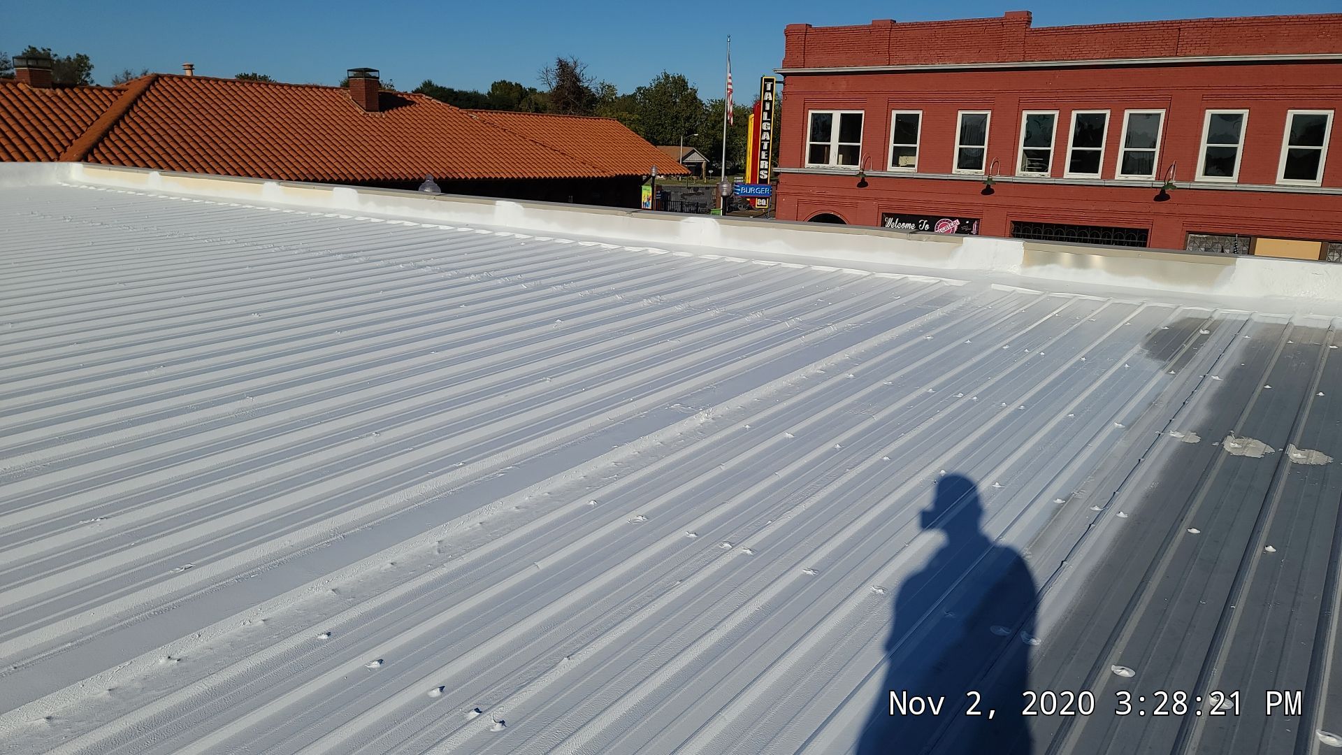 Commercial Metal Restoration System using Aldocoat Coatings by Hostetler Roofing