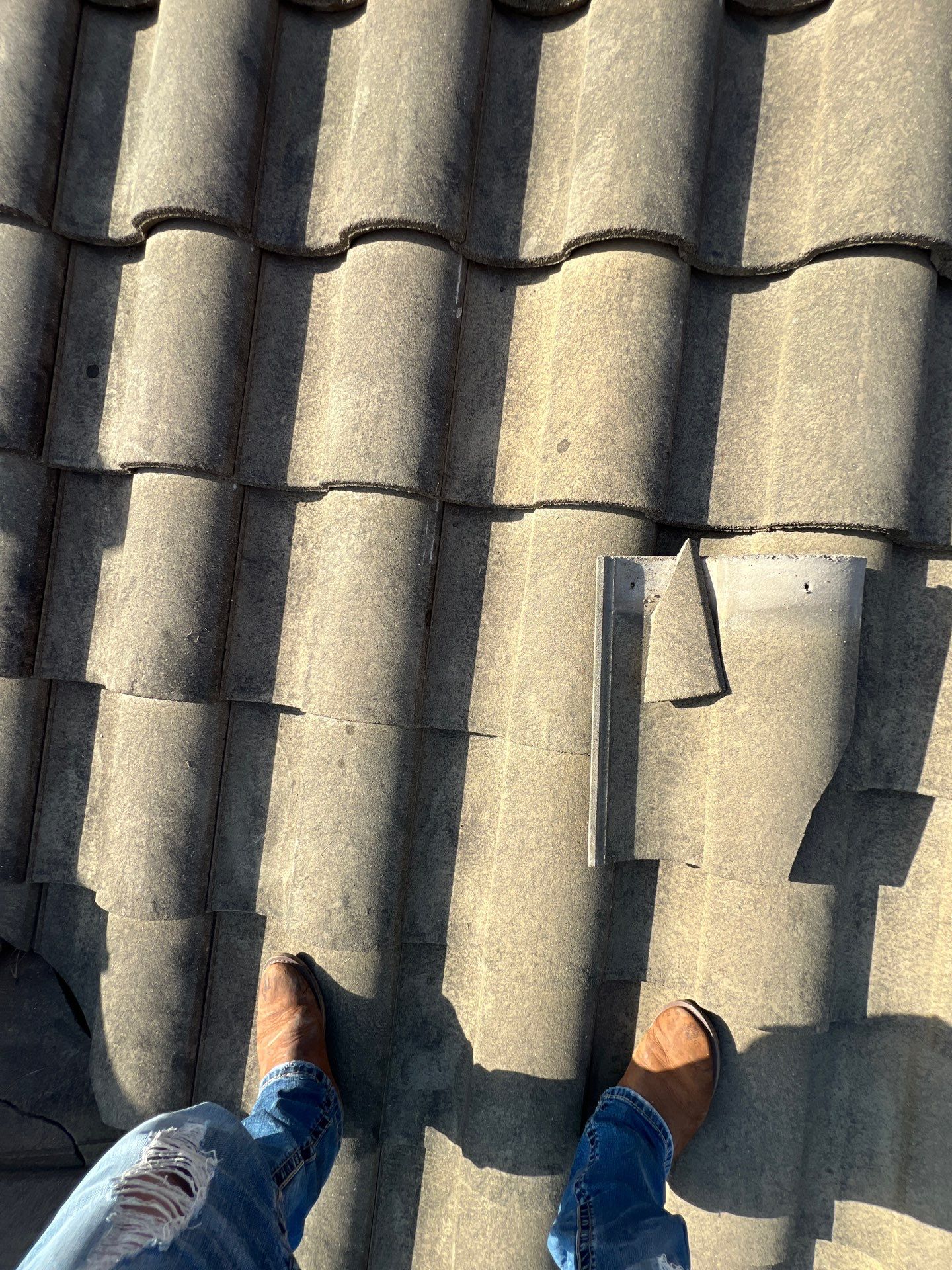 Residential Roofing Repair using tile by Roof Repair Company