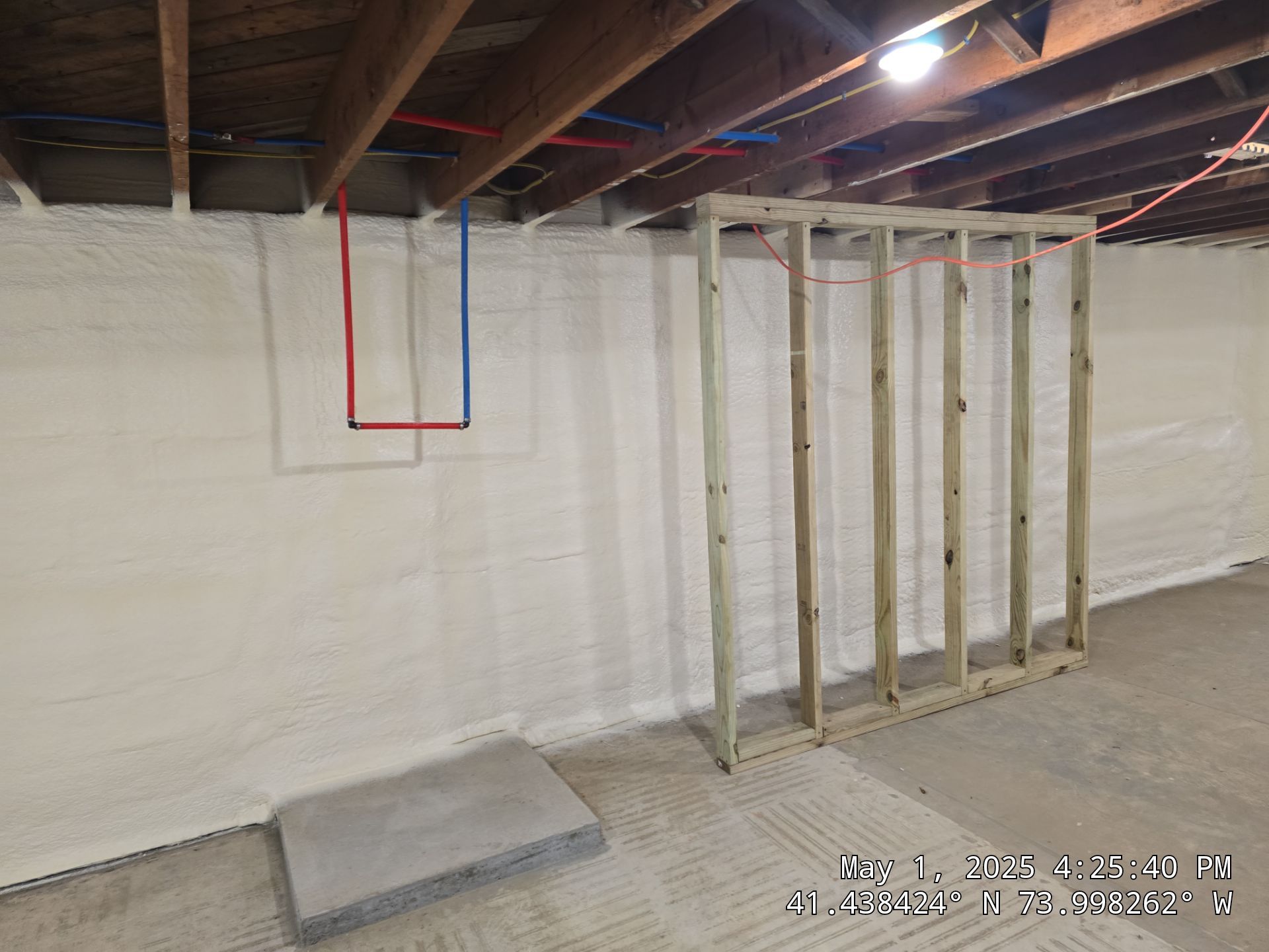 Attic Insulation using open cell spray foam by NYS Foam & Energy