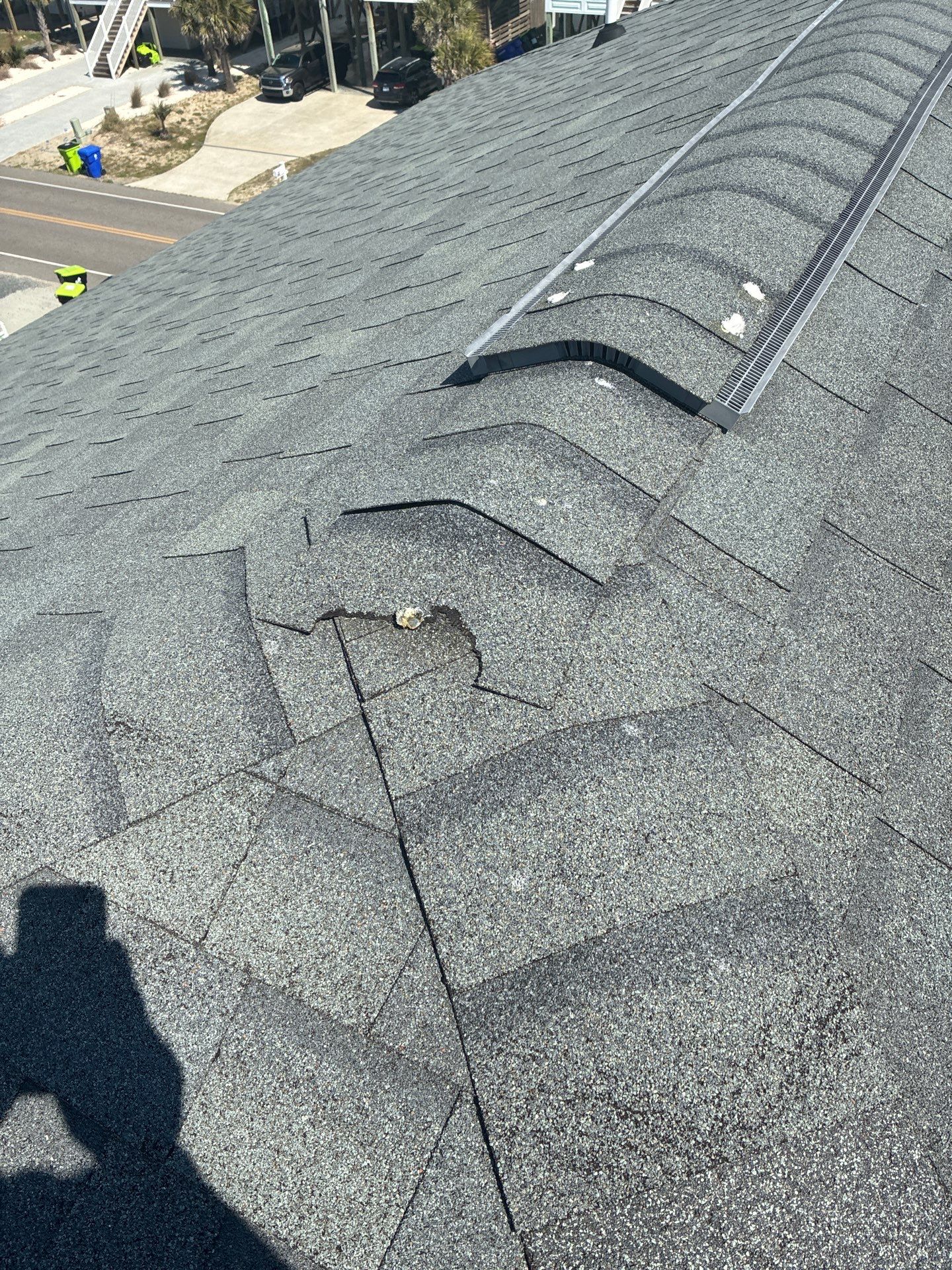 Ridge-End Shingle Replacement in Oak Island, NC by RGR Construction and Roofing, LLC