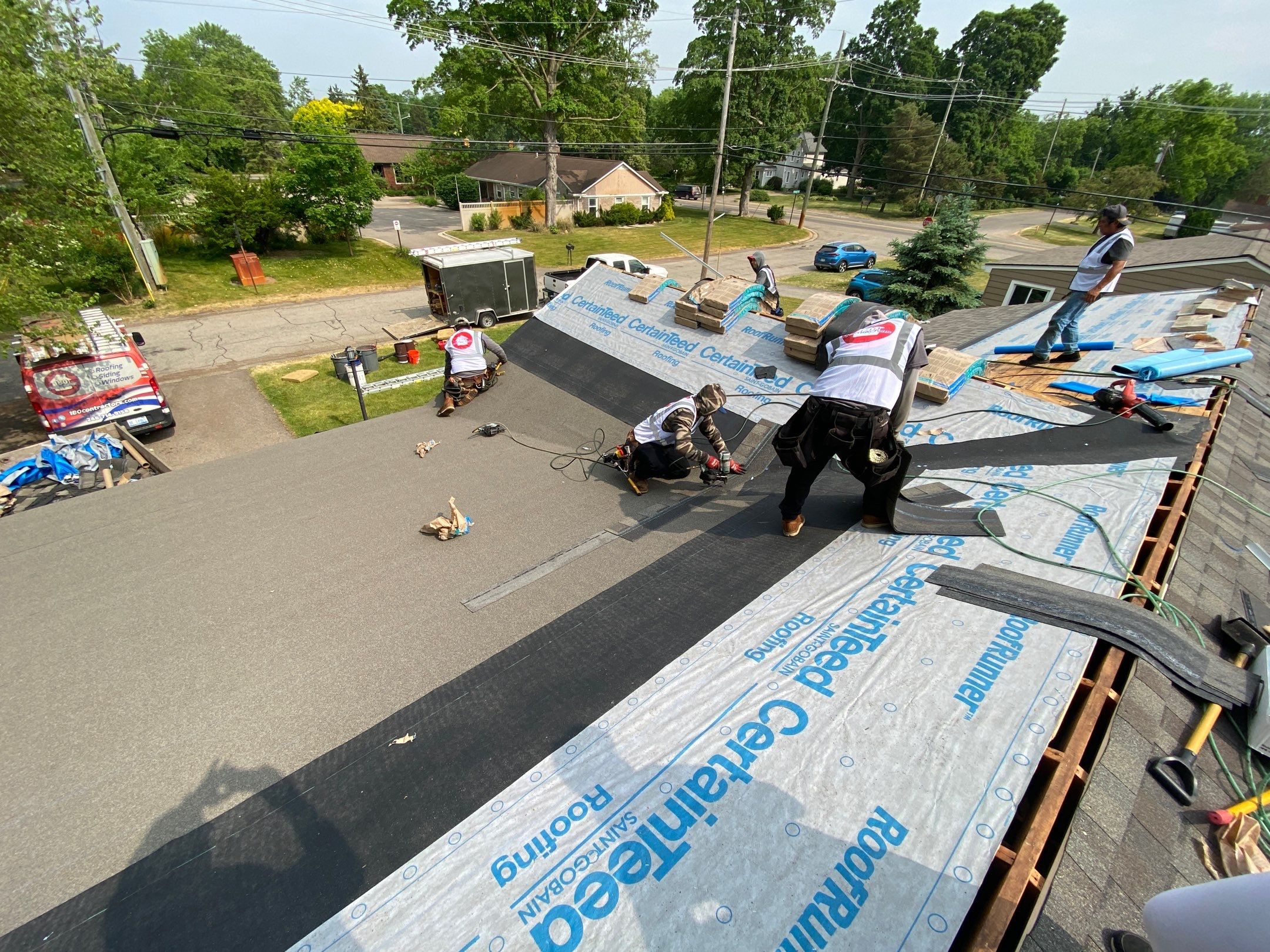 Roof Replacement using CertainTeed Landmark by 180 Contractors