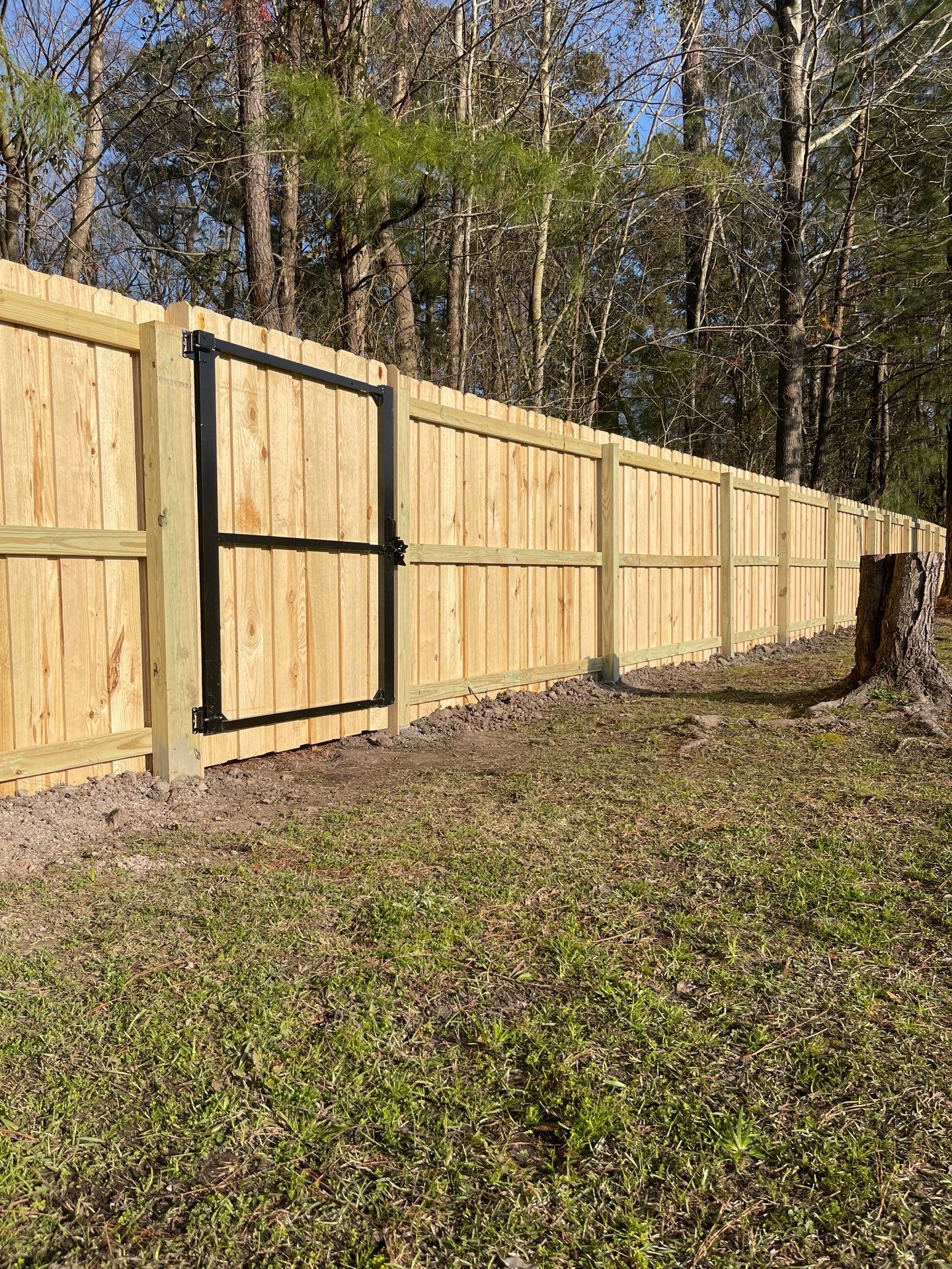 Project in New Bern by Superior Fence and Rail