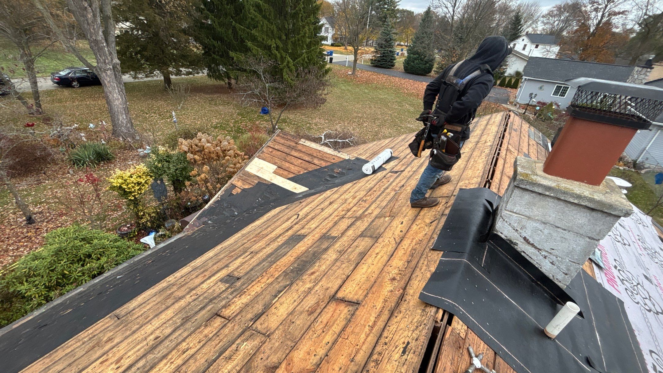 Roof Replacement using Owens Corning Aged Copper by 180 Contractors