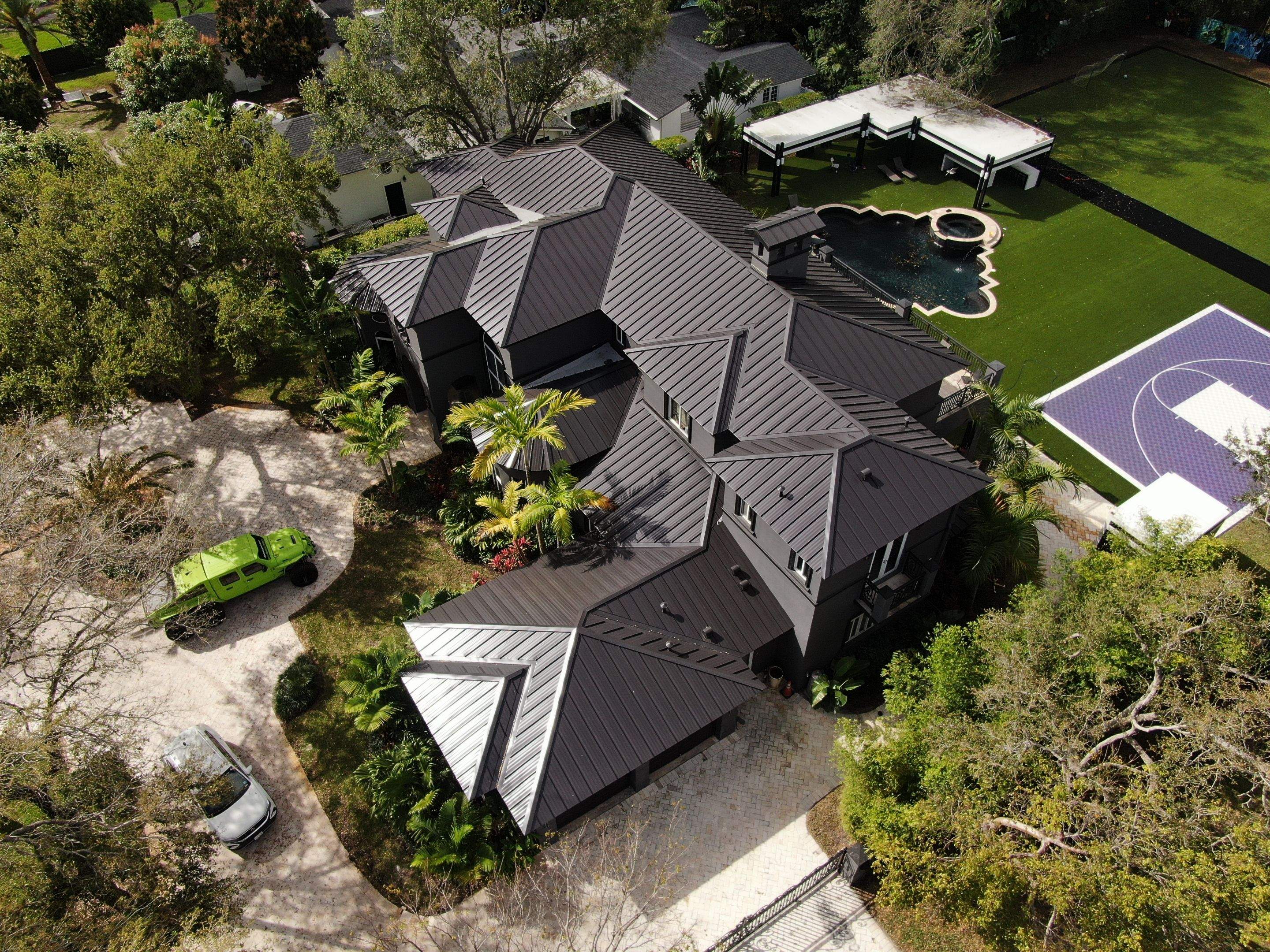 Metal Roof - Galvalume - Matte Black by Istueta Roofing