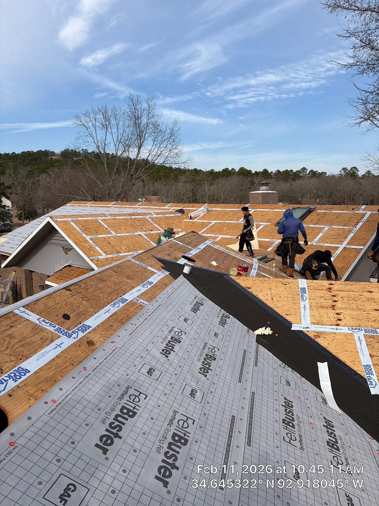 GAF Timberline HDZ Shingle Roof Installation in Hot Springs Village by Temple Roofing and Exteriors