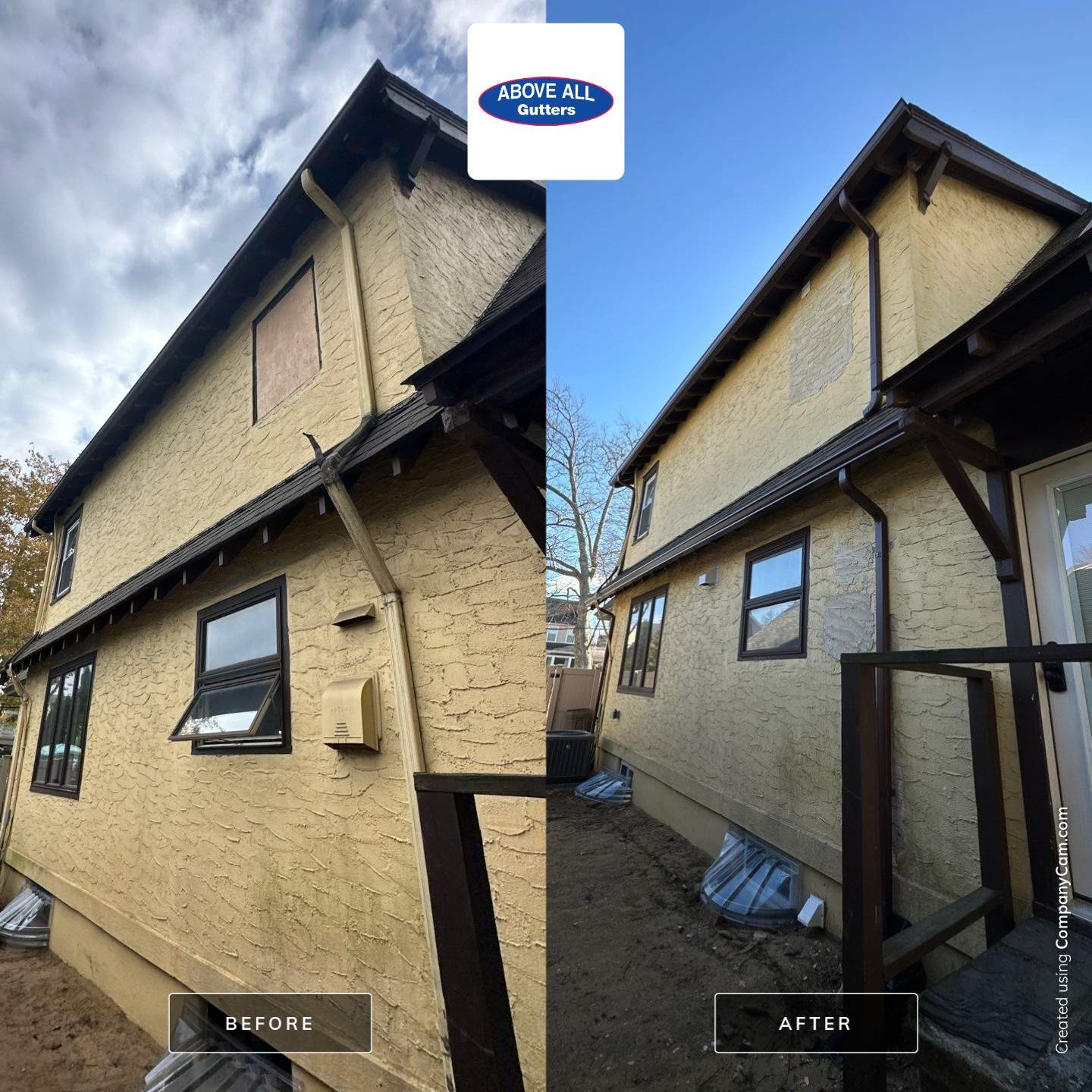 Roof Drainage Installation in Lynbrook, NY** 🌟🏡 by Above All Gutters 