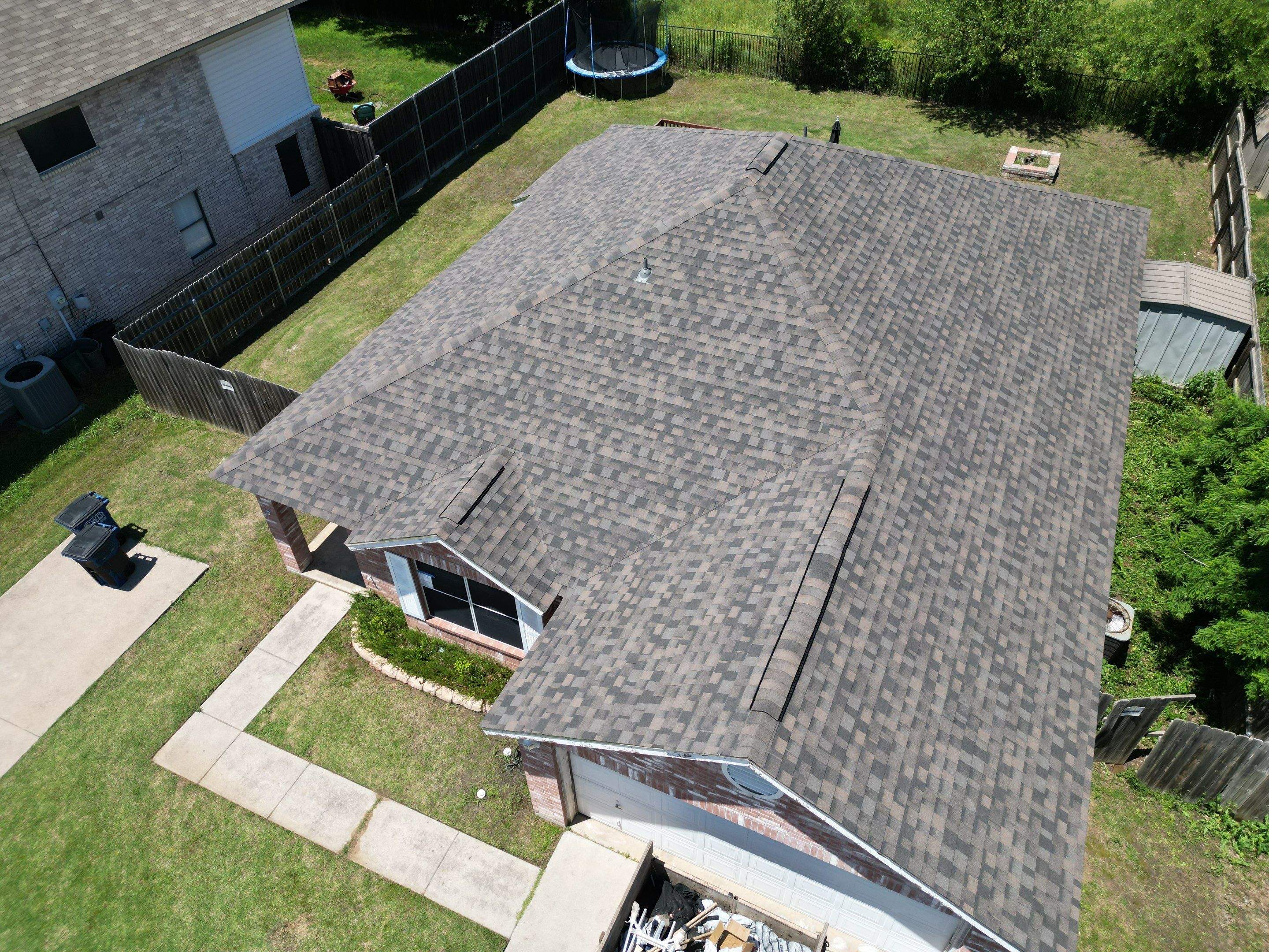 Final Roof Drone Shots by First Out Roofing 