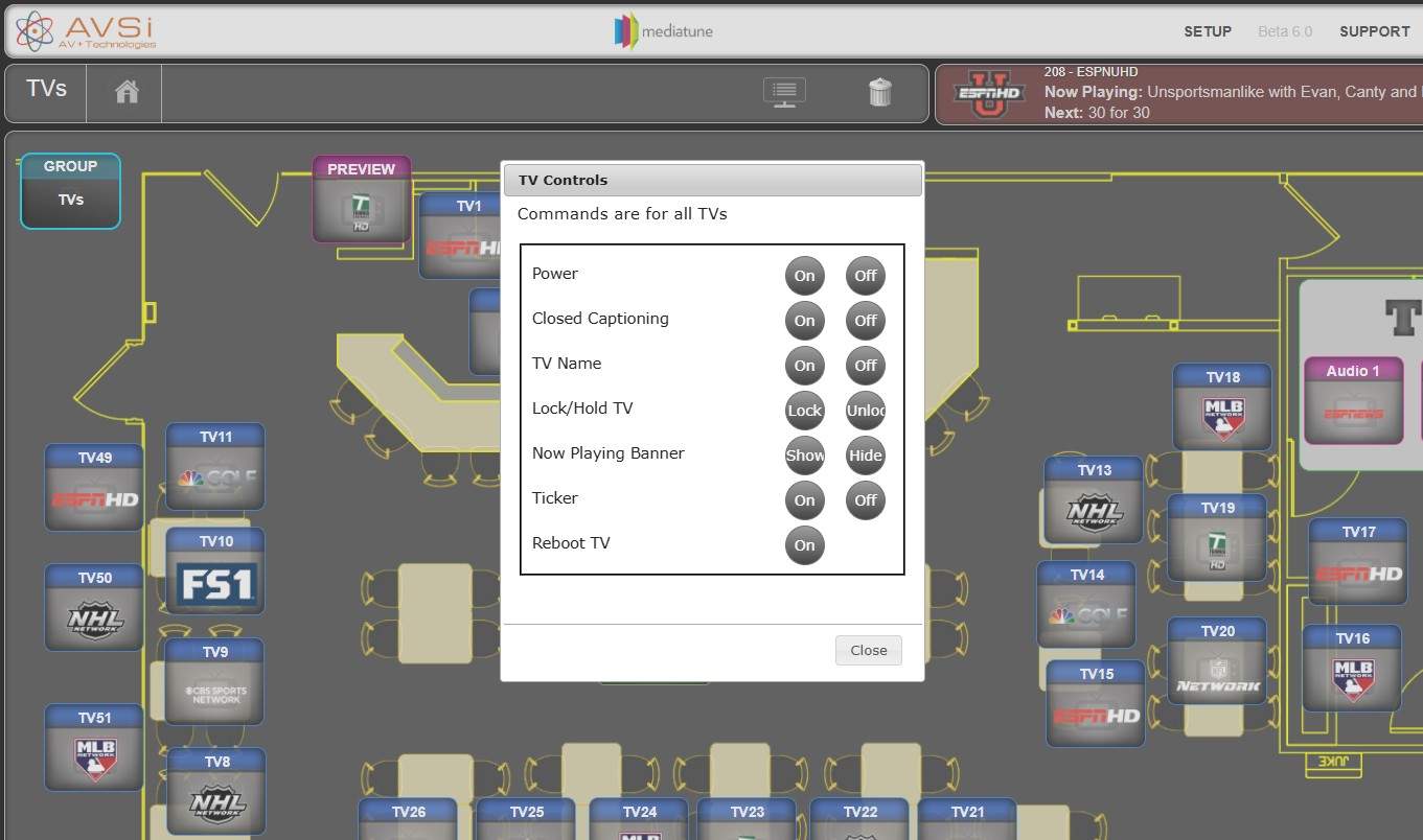AVSi Comm3000 upgrade with Custom Mediatune interface by AVSi