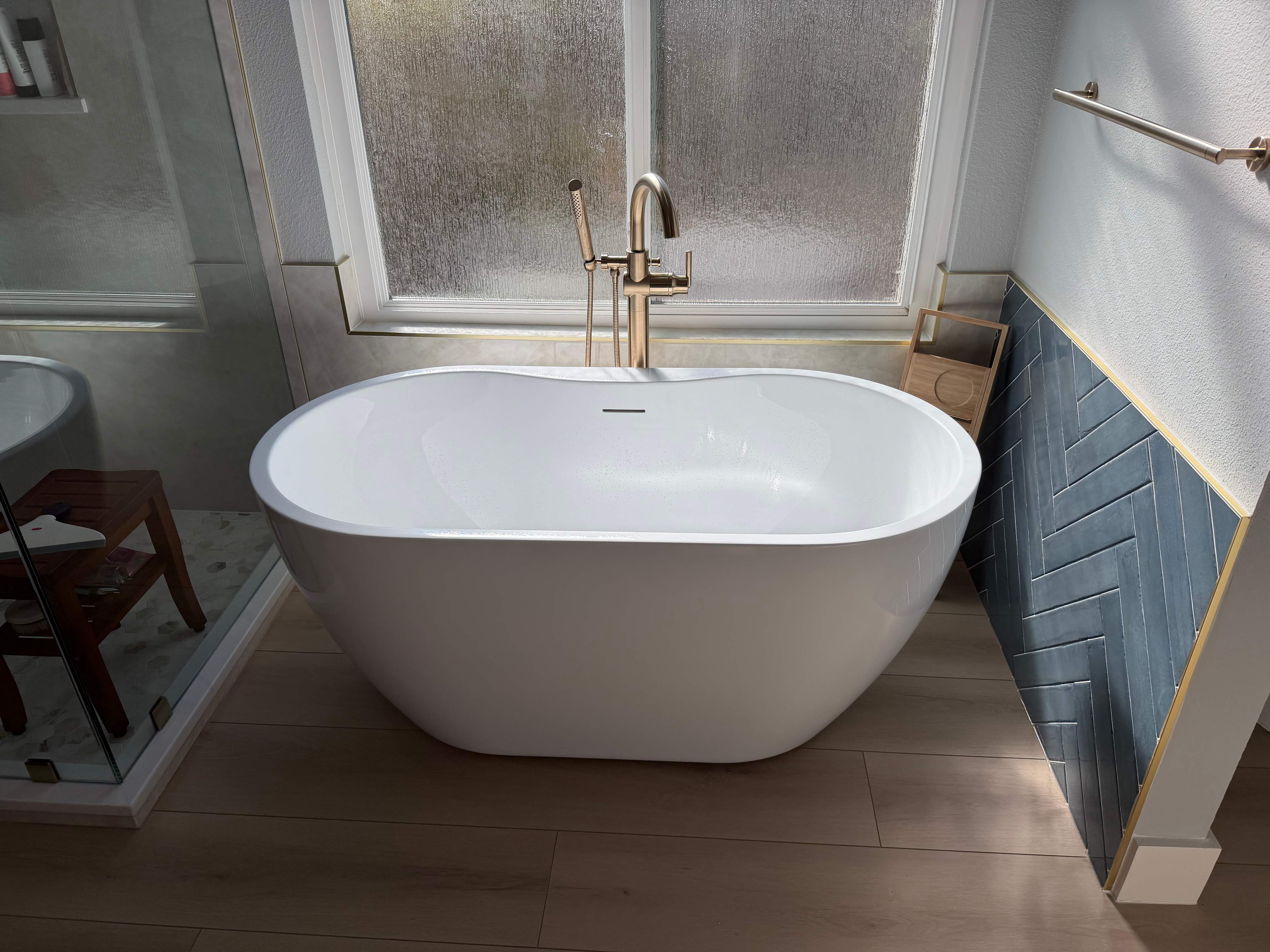 Stone Oak Master Bathroom Before and After by Legacy Bath and Kitchen