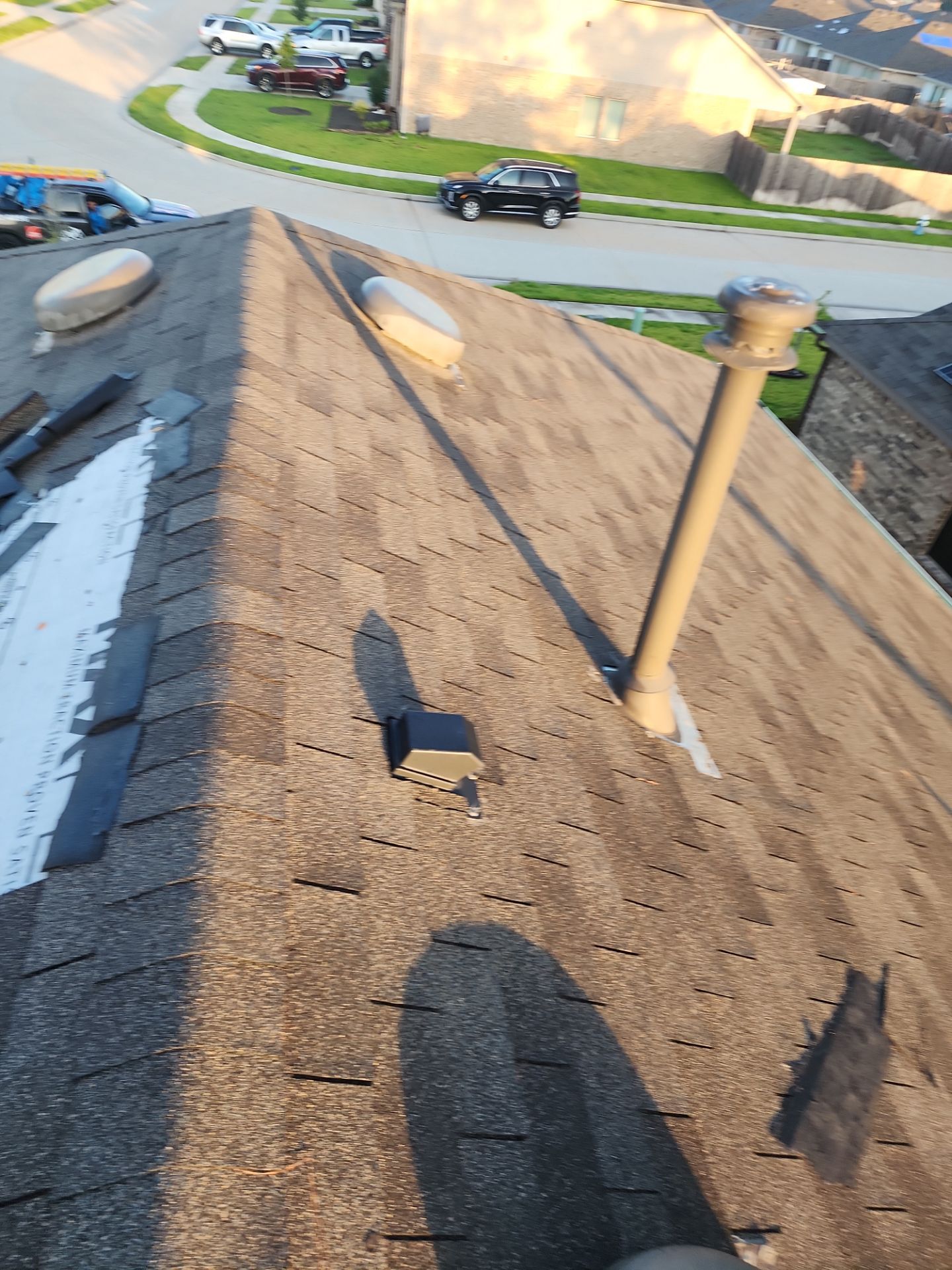 Residential Roofing Installation using Owen's Corning Duration (Lifetime) Shingles by Roof Repair Company