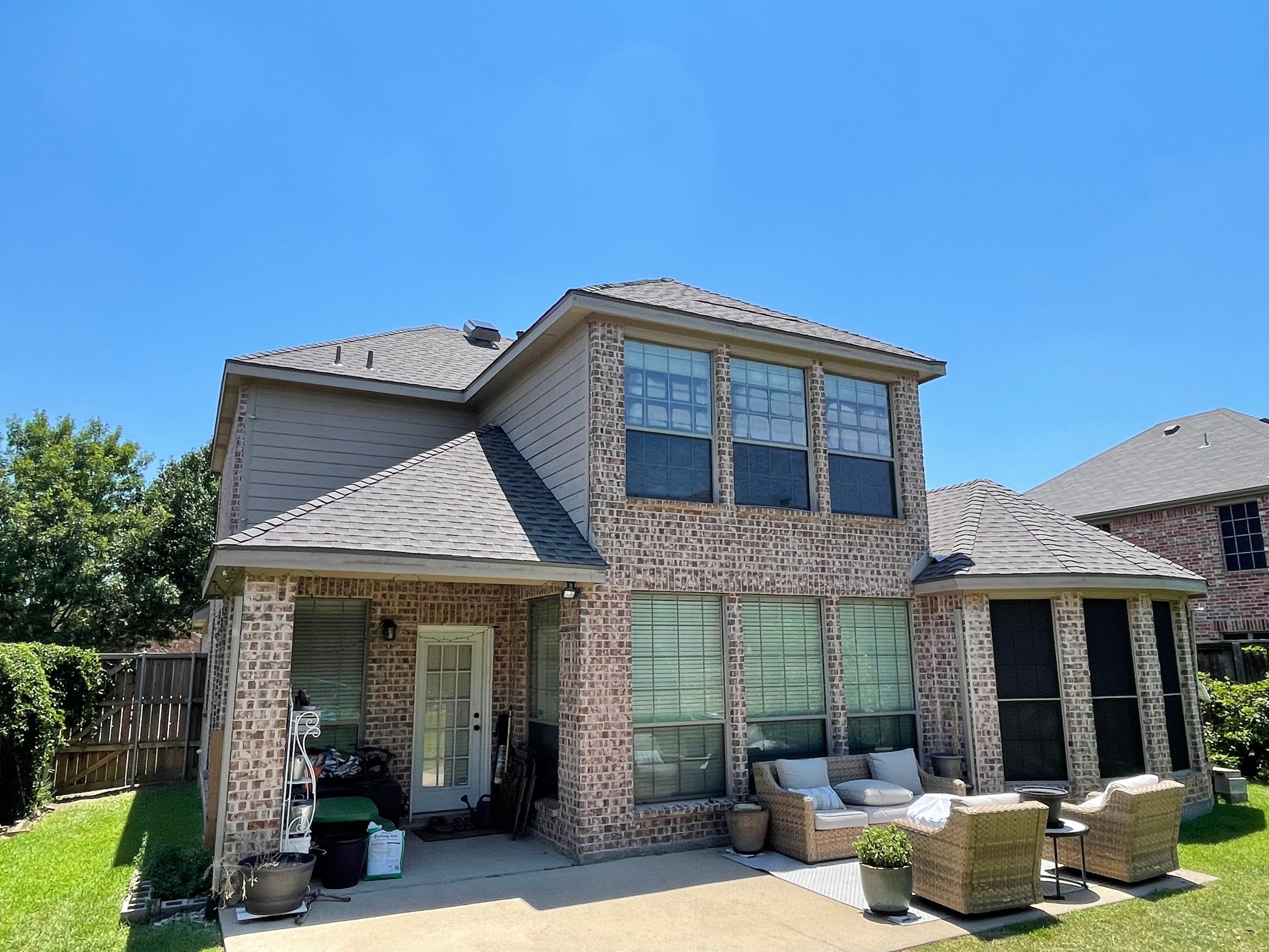 Major Hail Storm Full Roof and Gutter Replacement by First United Roofing & Construction