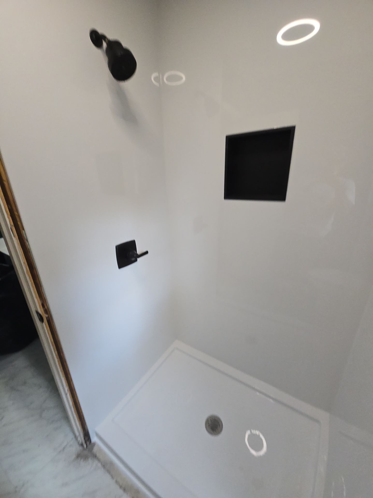Tile out, Bella Stone in! by The Shower Company