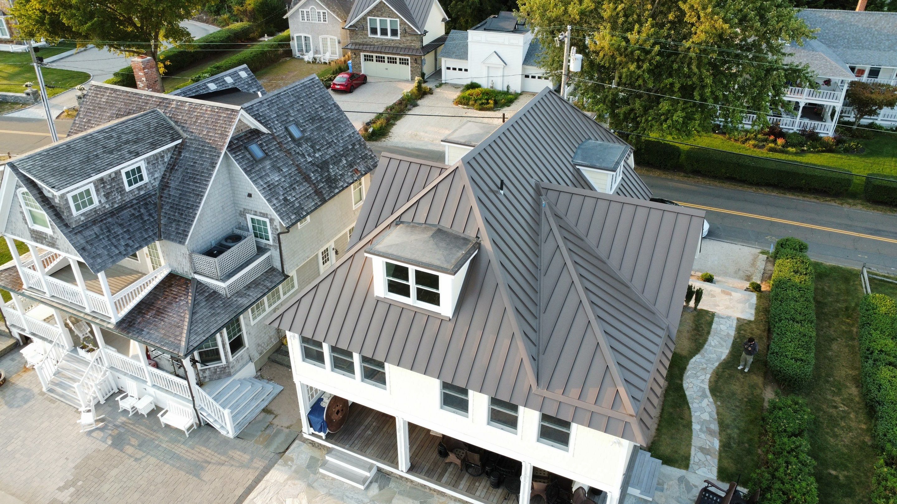 Standing Seam Aluminum Roof Installation by Lecla Home Improvements and Roofing INC