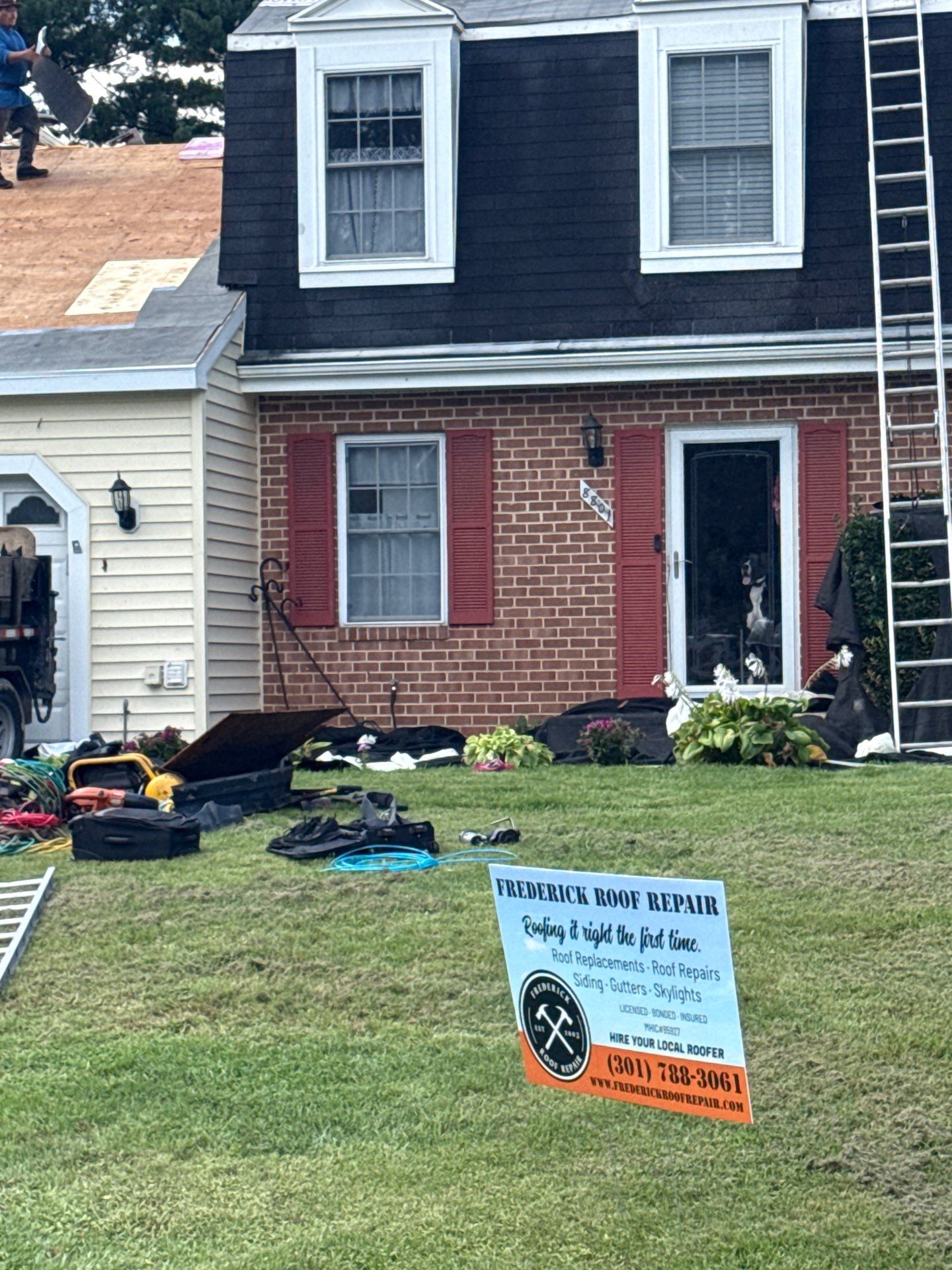 Architectural Shingle Roof Replacement and Decking Repair in Walkersville by Frederick Roof Repair