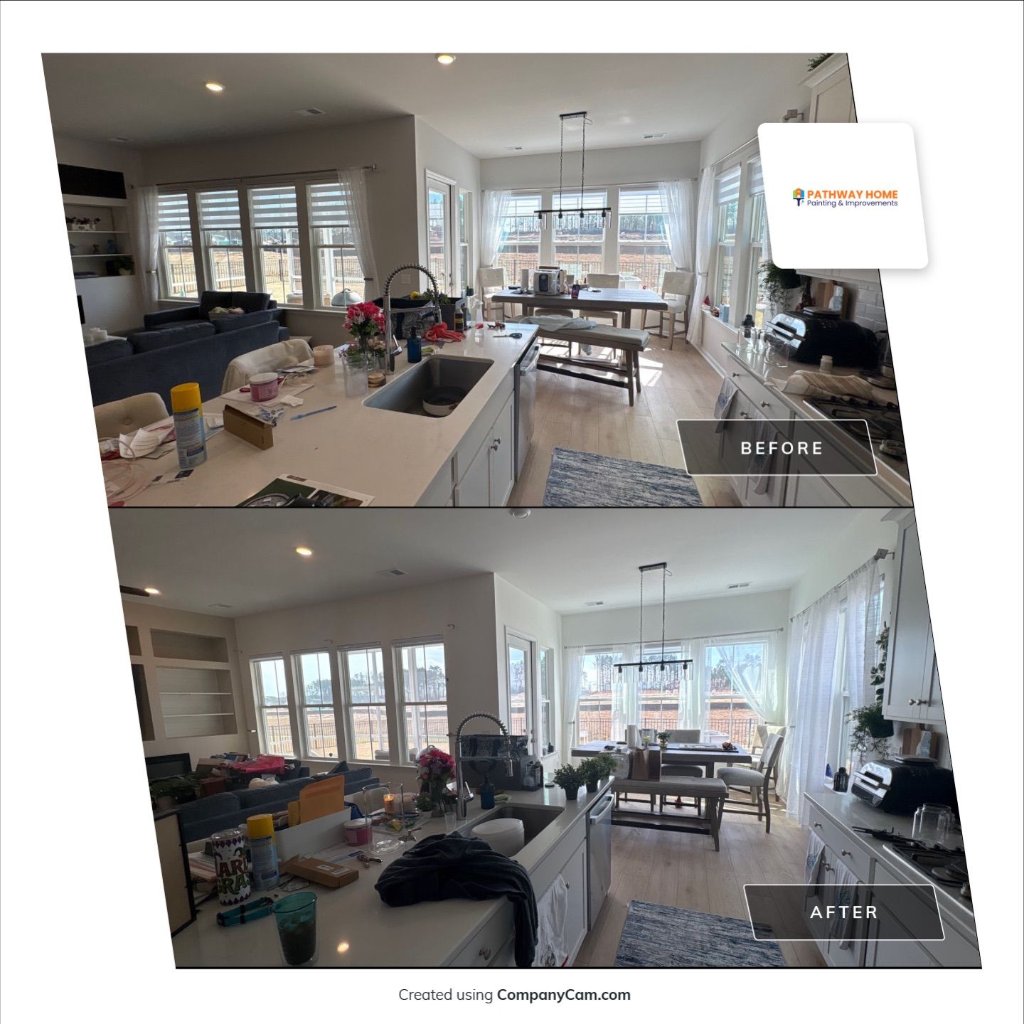 Another fresh interior transformation underway in Summerville 🎨 by Pathway Home Painting & Improvements