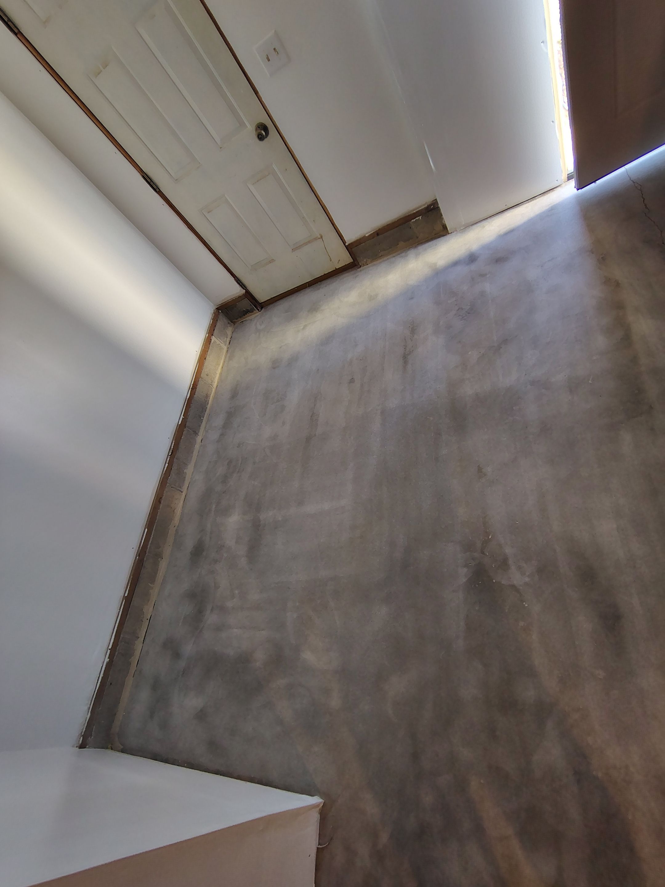Decorative Chip Concrete Coating Installation in Luverne by Select Painting, Coatings & Garage Cabinets