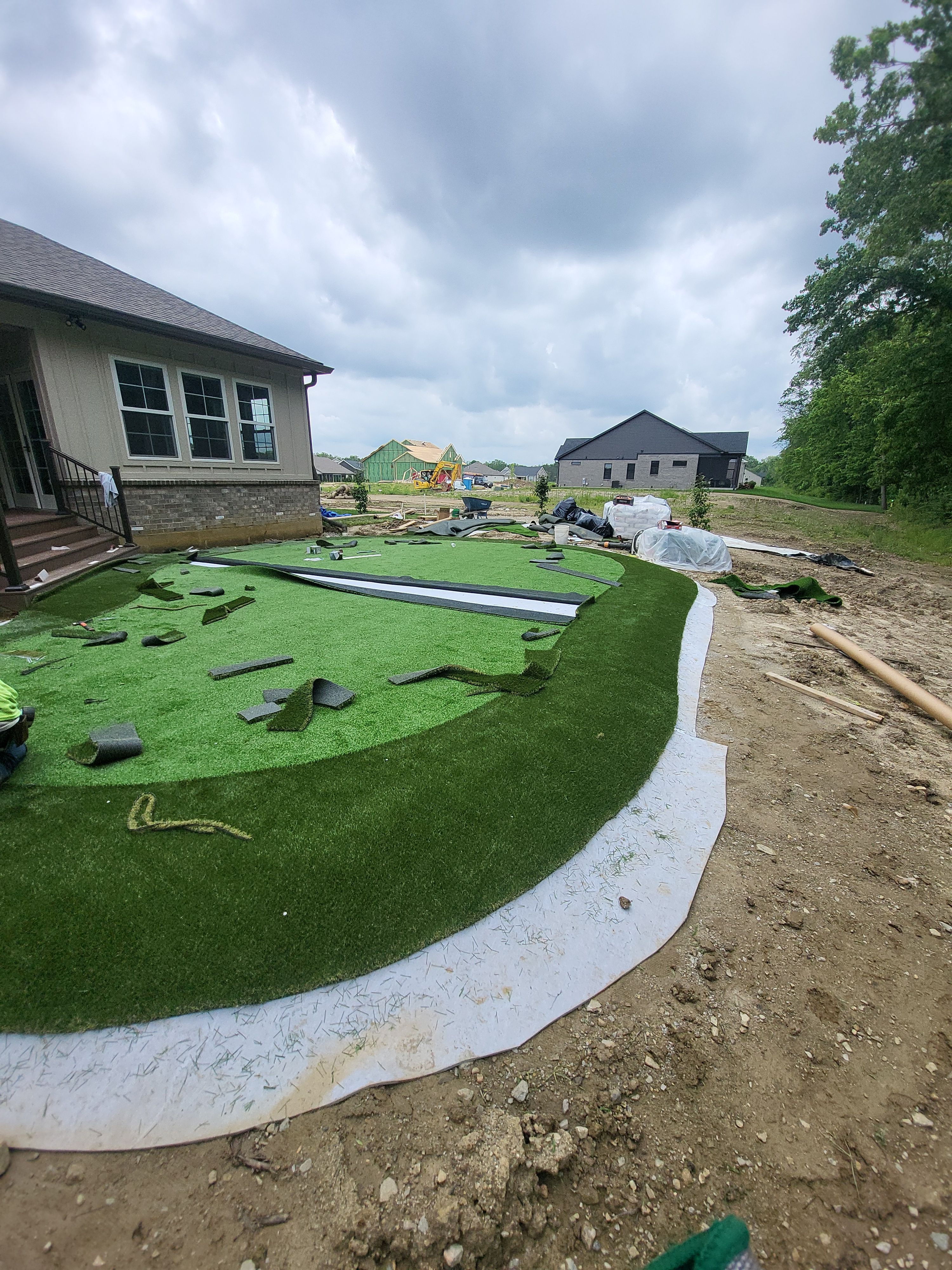 Custom Backyard Putting Green Installation in Sugarcreek Township by Southwest Greens Midwest
