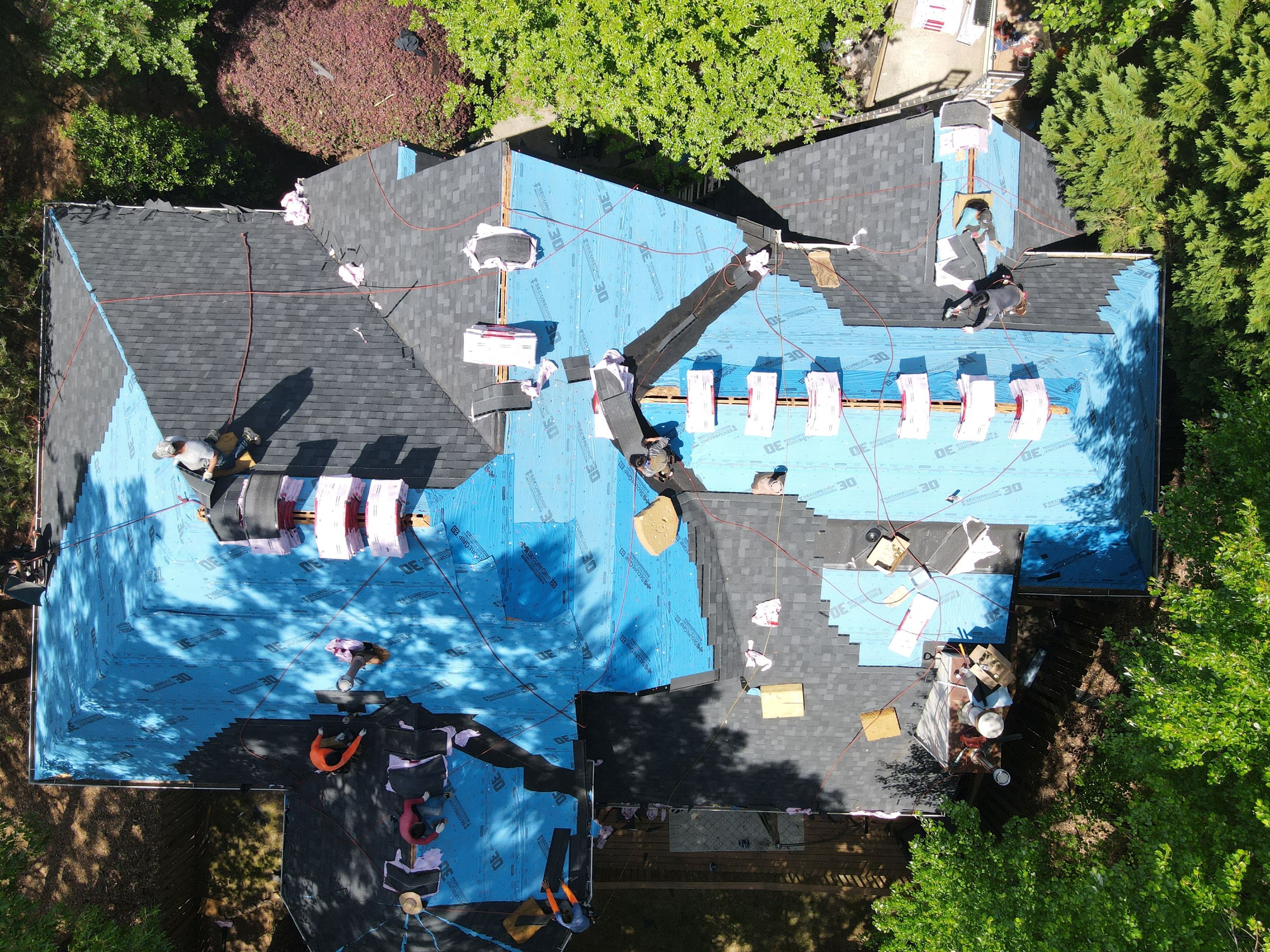 Residential Roofing Installation using Owens Corning by Inspector Roofing and Restoration