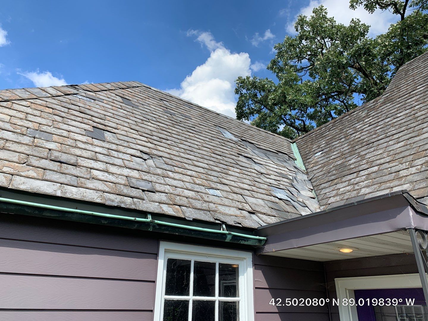 Slate Roof Removal using Atlas Storm Master Slate by Total Exteriors