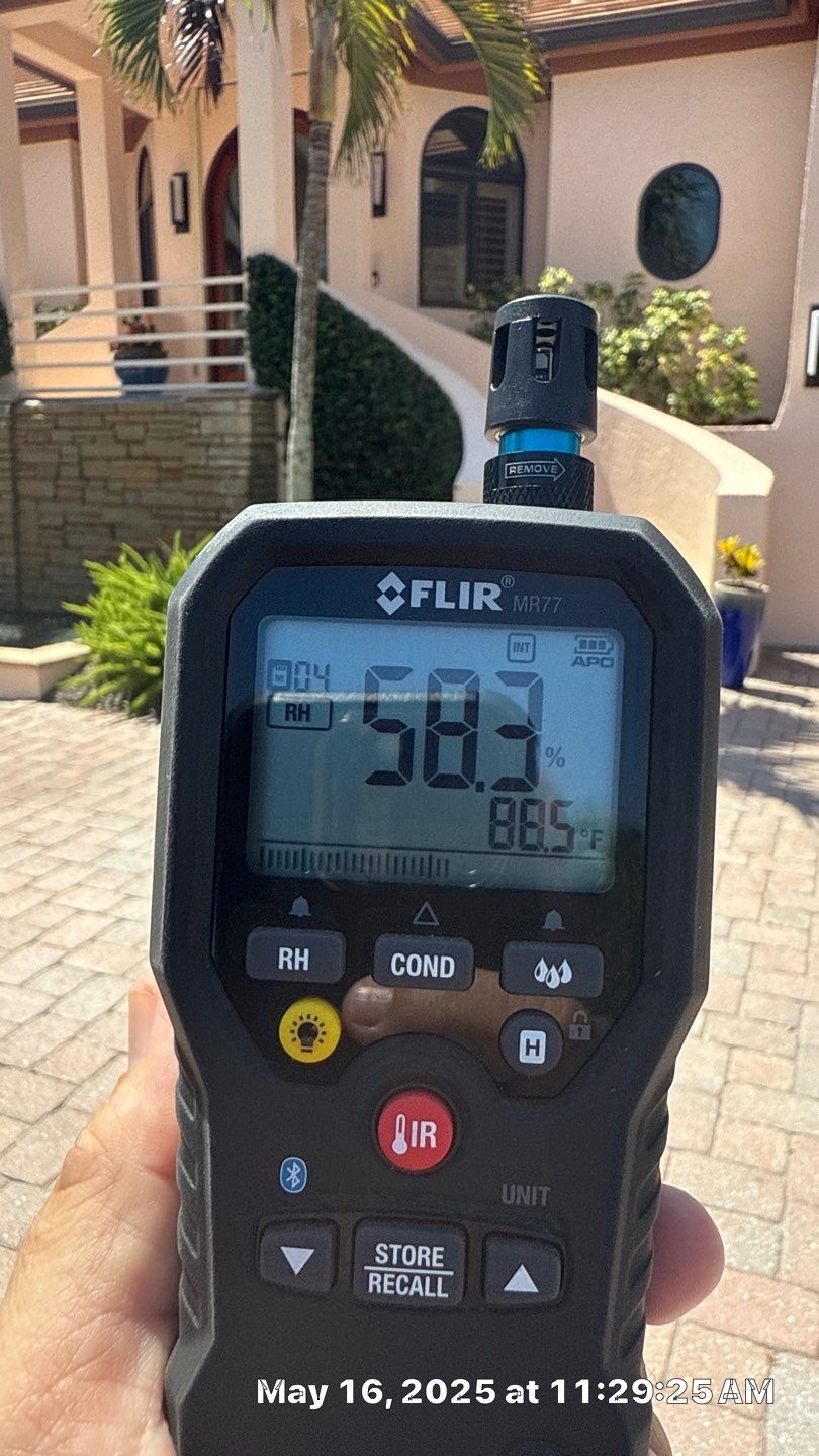 Mold Assessment using IR Camera, Moisture Meter, Air Cassette samples and Tape lifts by Building performance Solutions LLC