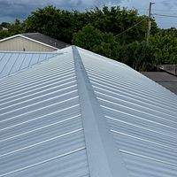 .032 Aluminum 1.5" Mechanical Seam Matte Black  by Total Roofing System The Metal Roof Experts