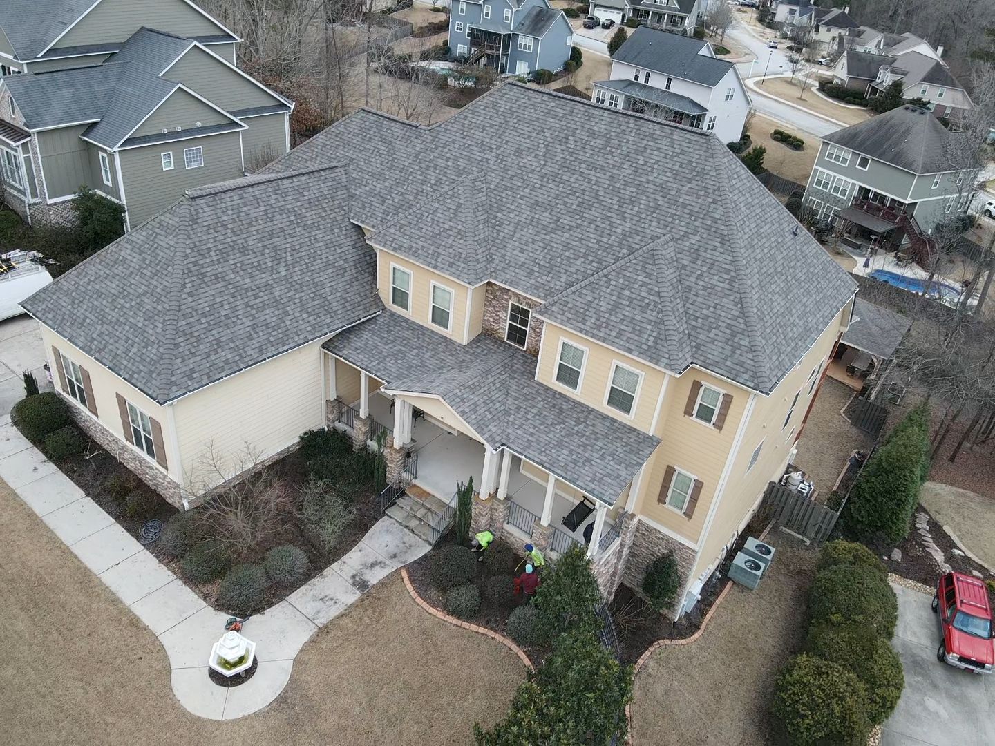 Residential Roofing Installation using Owens Corning by Inspector Roofing and Restoration