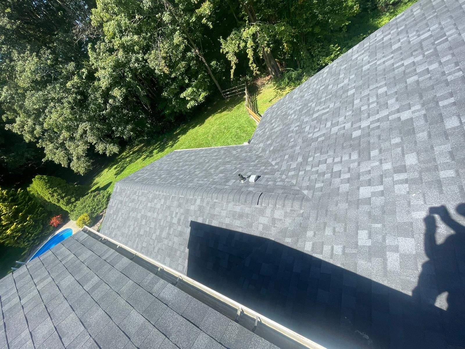 Residential Roofing Installation using Owens Corning TruDefinition Duration AR - Onyx Black & New Siding Using Mainstreet Charcoal Gray by A Plus Exterior