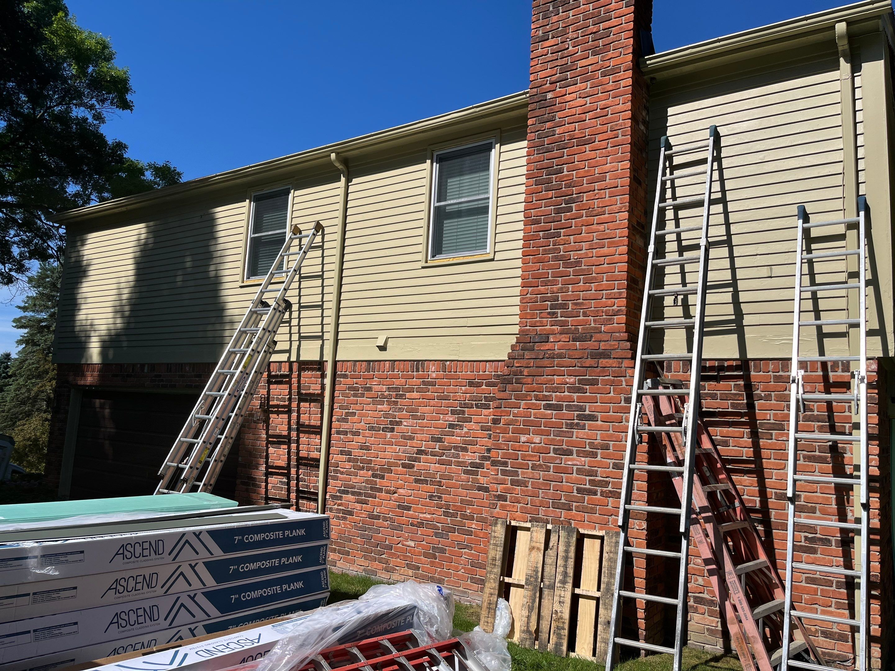 Siding Replacement using Alside Deep Moss by 180 Contractors