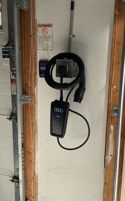 Audi Mobile EV Charger Installed with New Circuit