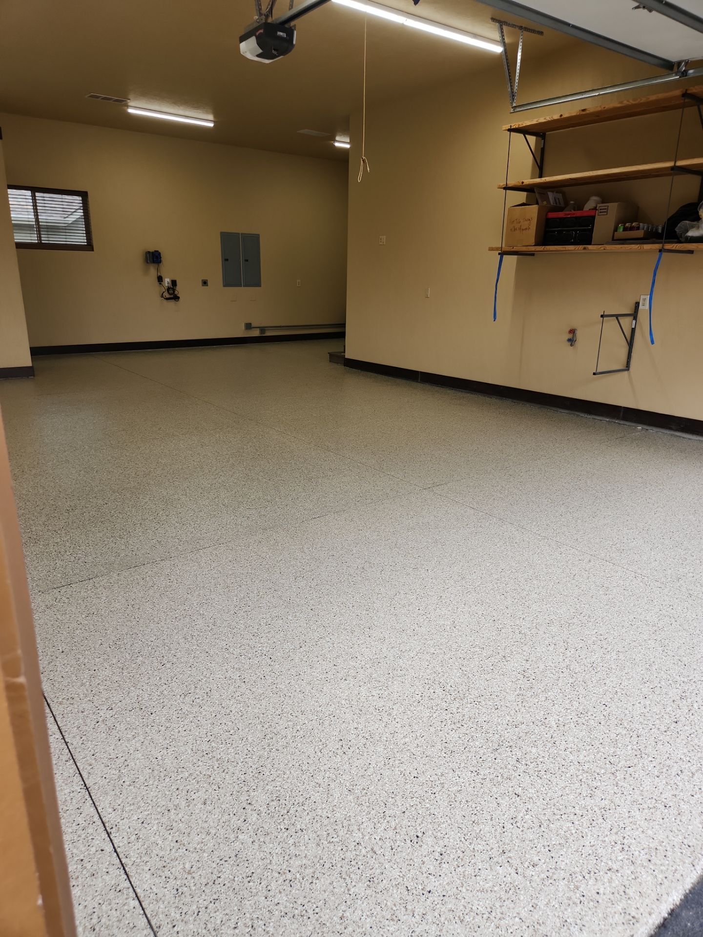 Garage Transformation using Driftwood by Croc Coatings, LLC