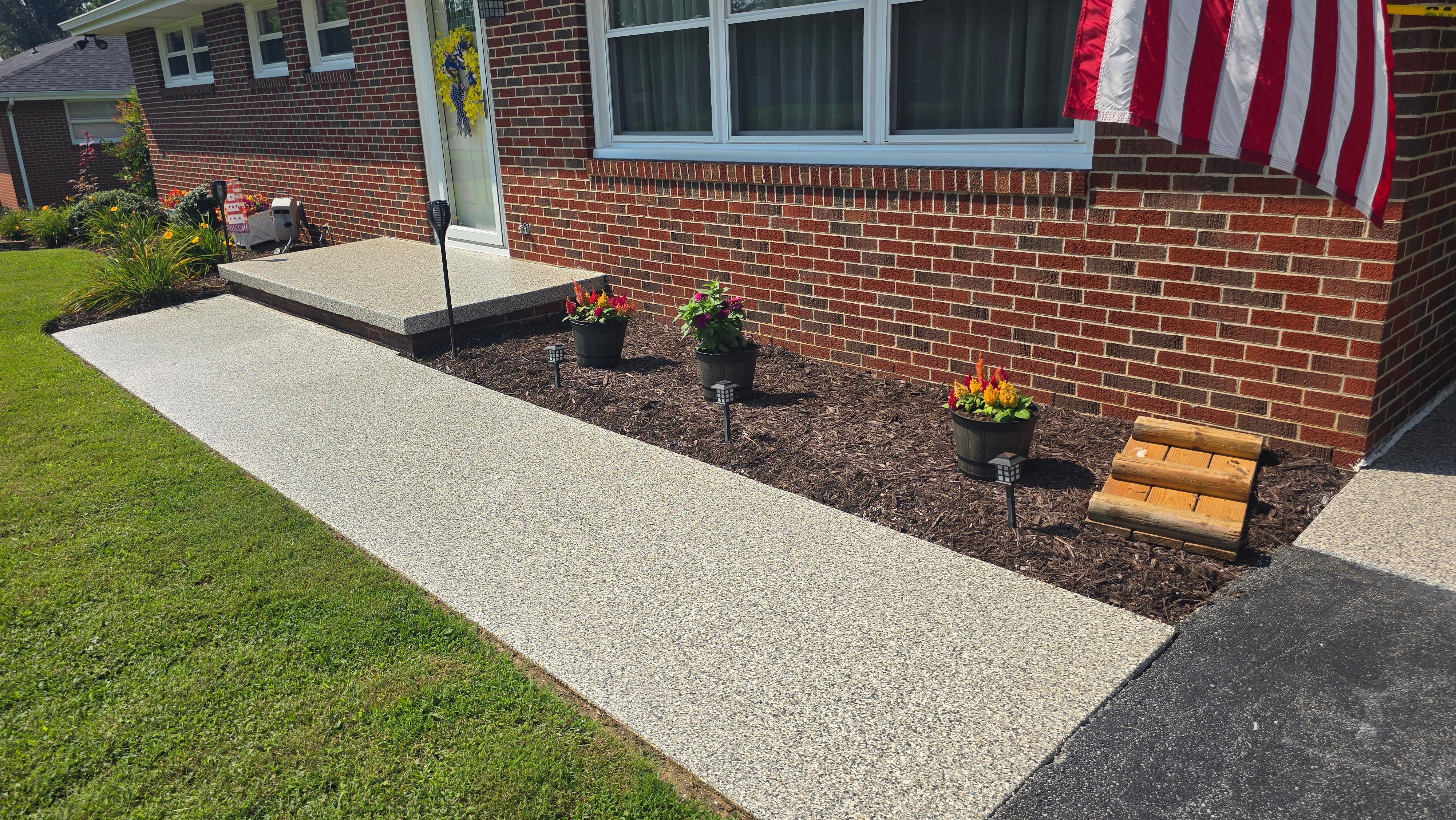 Garage & Patio Using Wombat & Mushroom by Elite Floor Solutions