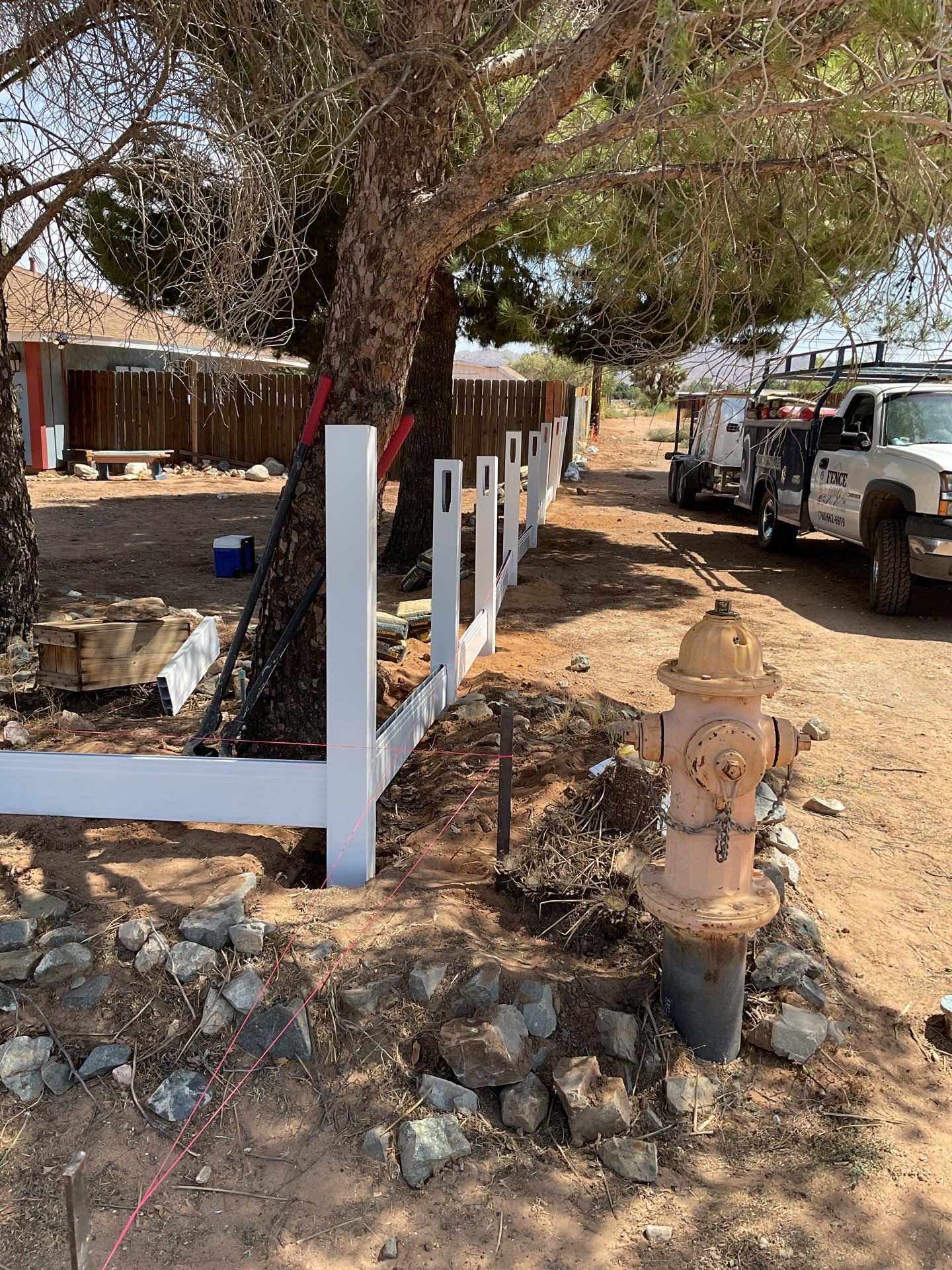 Fence Installation using Vinyl by Fence Guys Inc. 