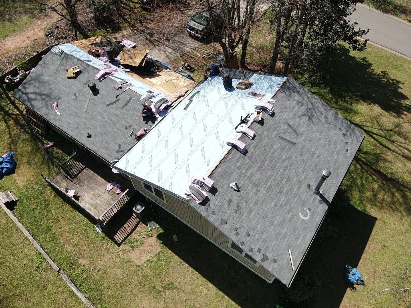 Residential Roofing Installation using Owens Corning by Inspector Roofing and Restoration