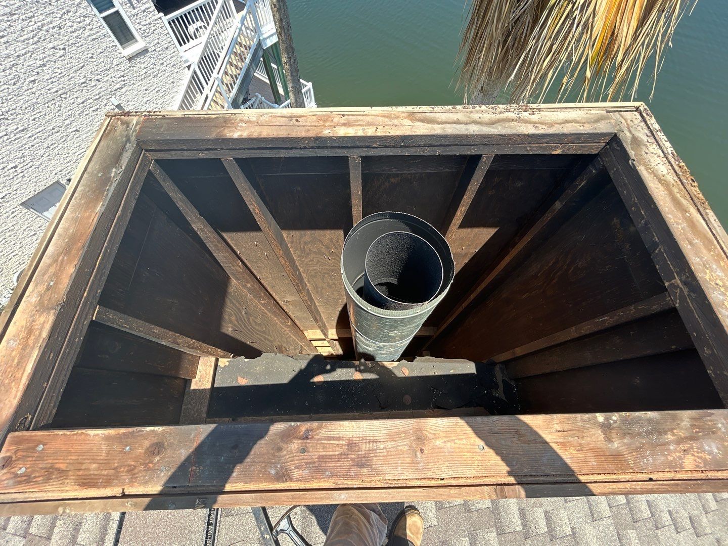 Chimney Cap & Chase Replacement using Galvanized Chimney Cap & Chase by Lighthouse Roofing