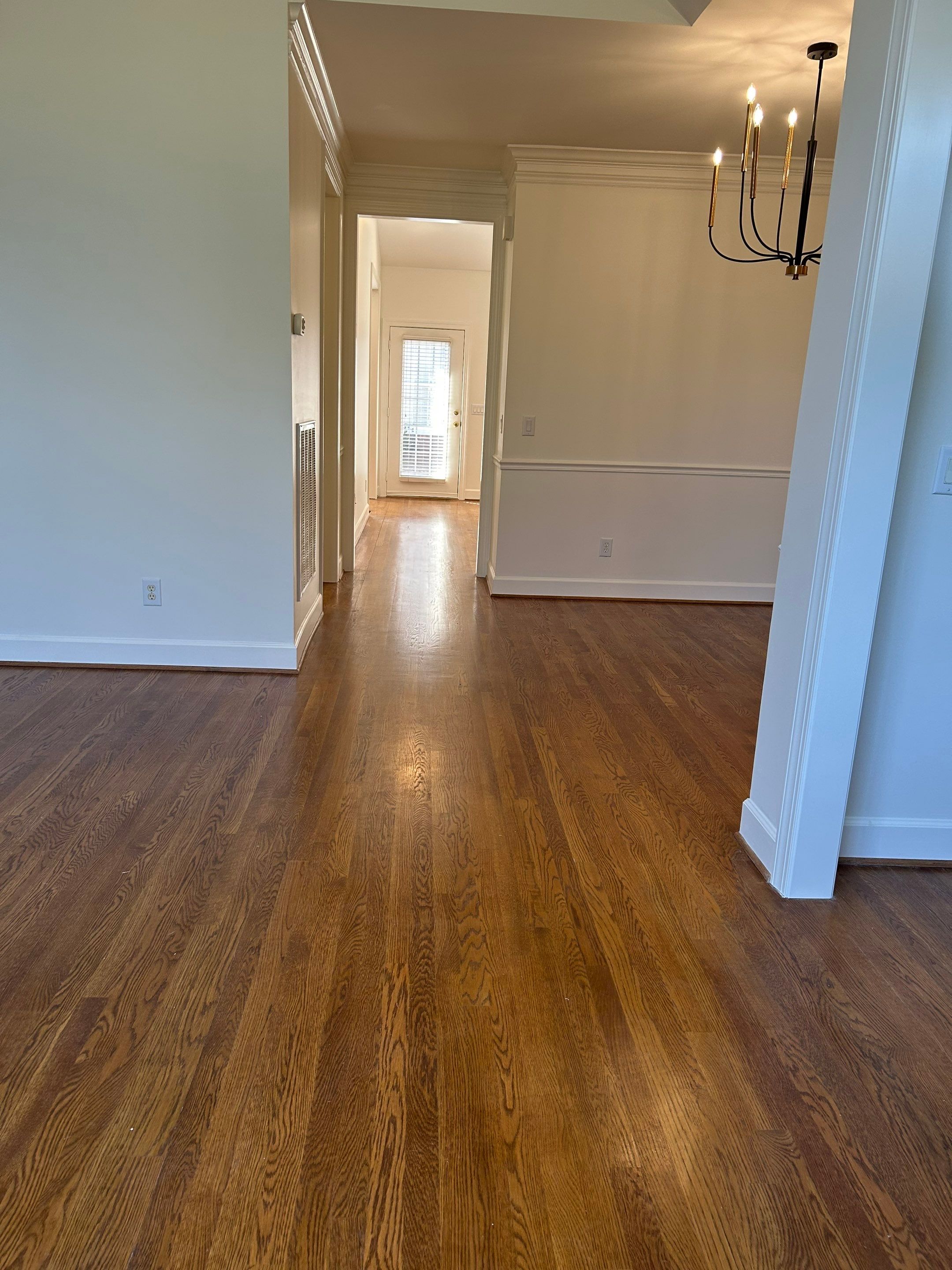 Harwood installation and refinish throughout by Footprints Floors of Nashville