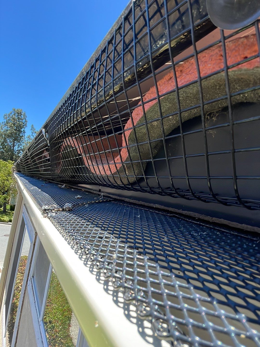 Solar Panel Bird Proofing using Critter Guard Mesh by All One Solar Shine