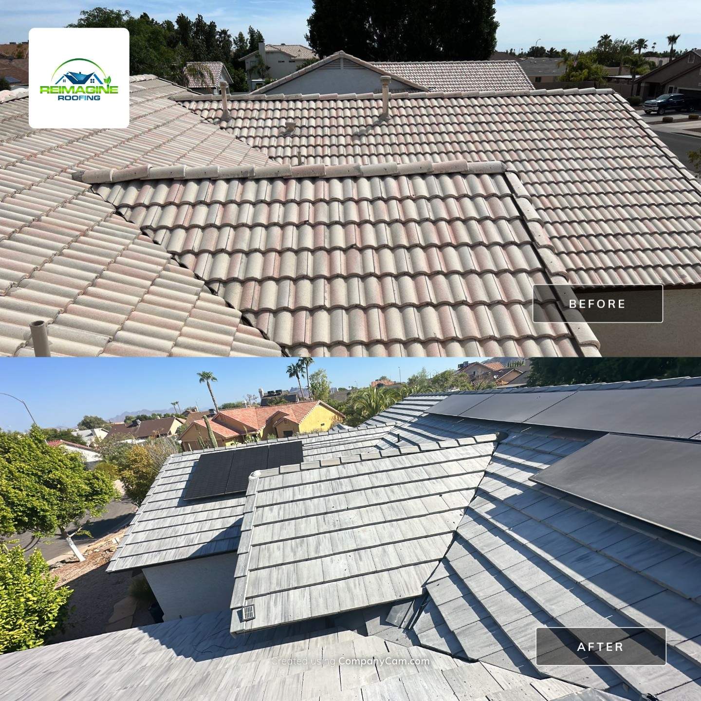 Sterling Gray Concrete Tile by Reimagine Roofing