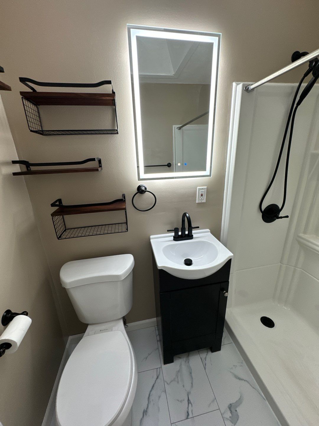 Basement Remodel using Shower Kit by A1 NERDY HOMES LLC