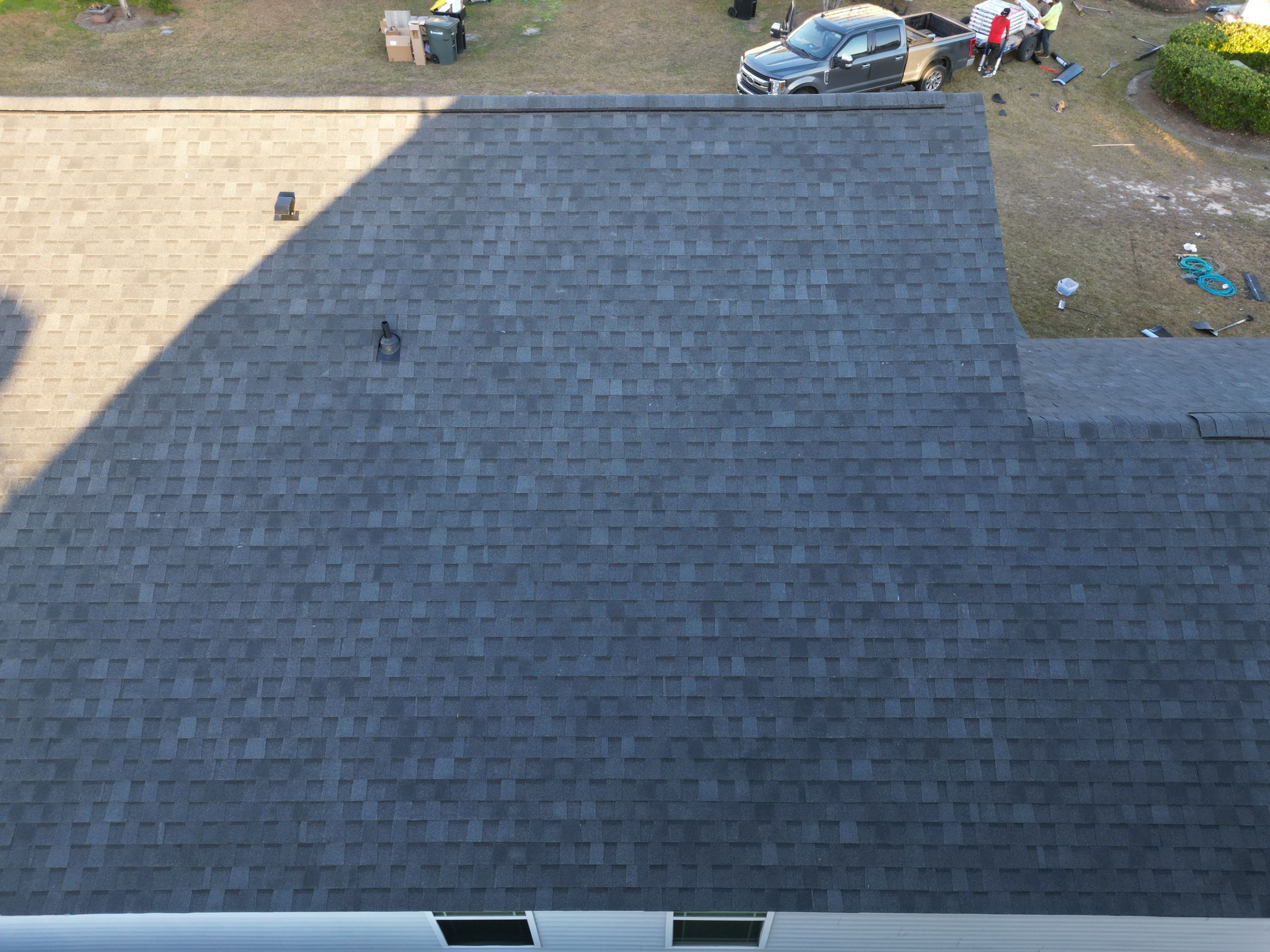 Residential Roofing Installation using Atlas Pinnacle Pristine Black Shadow. by Talya Roofing