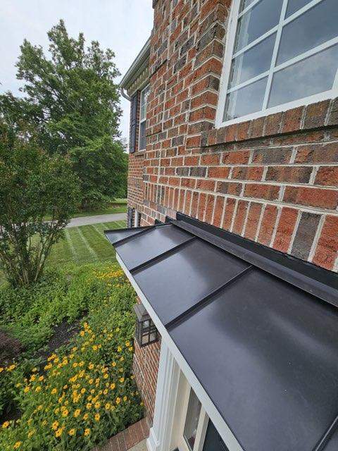 Porch Roof Addition using Standing Seam Metal Roof by Roof Right Inc